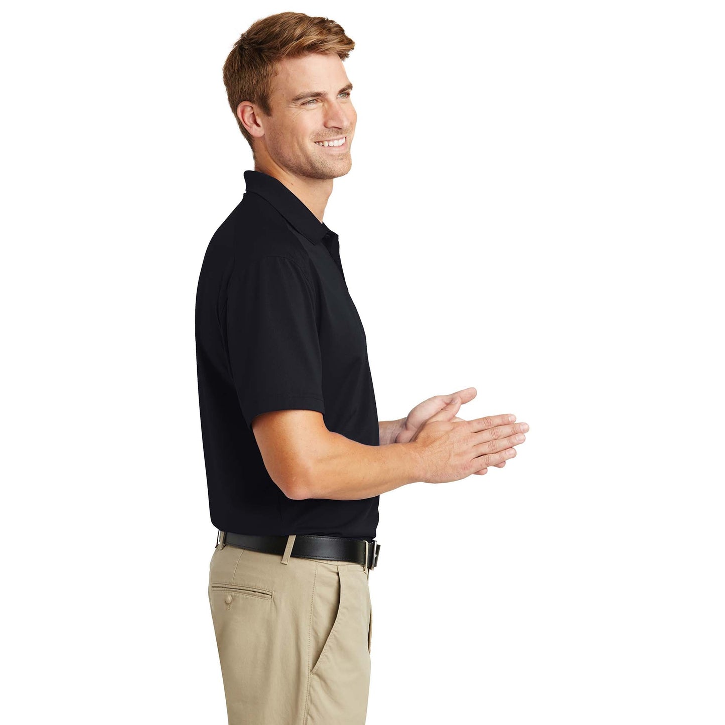 Black Polo Shirts - Cornerstone - Snag-Free Material
