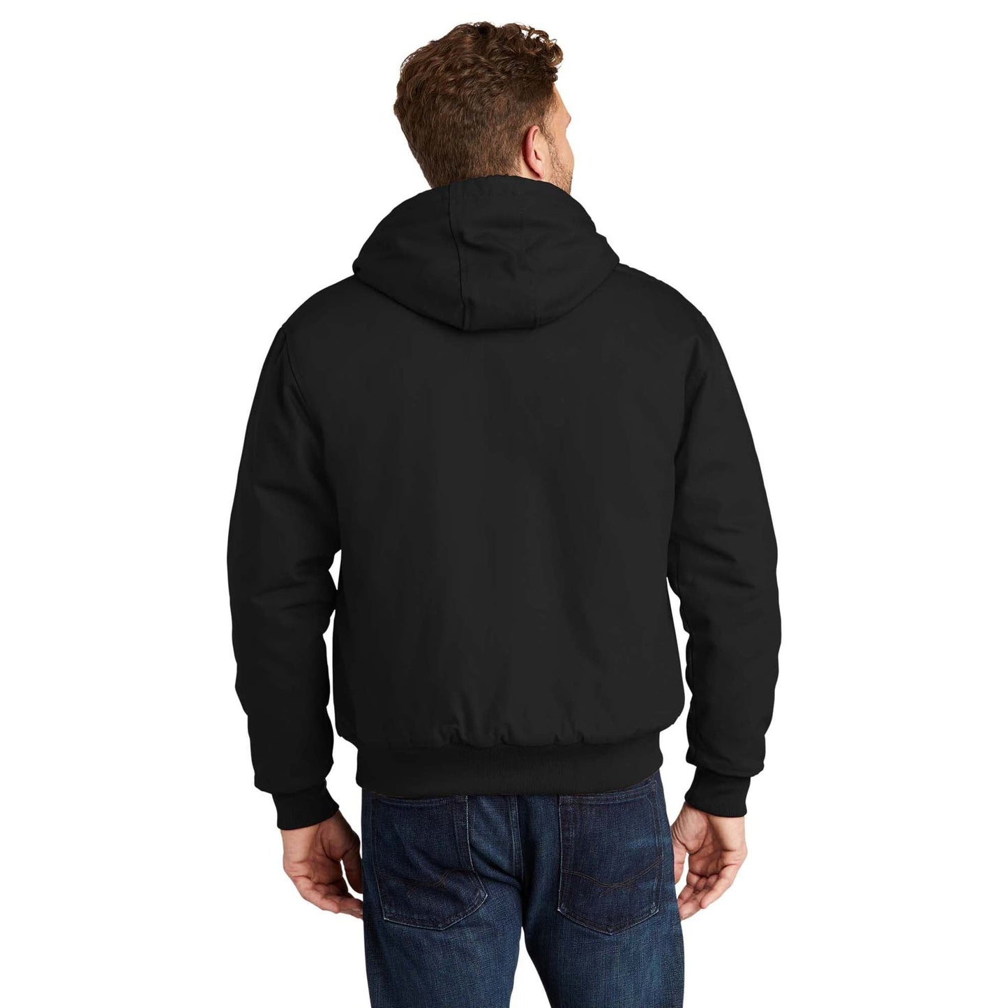 Black Jackets - Cornerstone - Tough Hooded Work Jacket - Durable Design