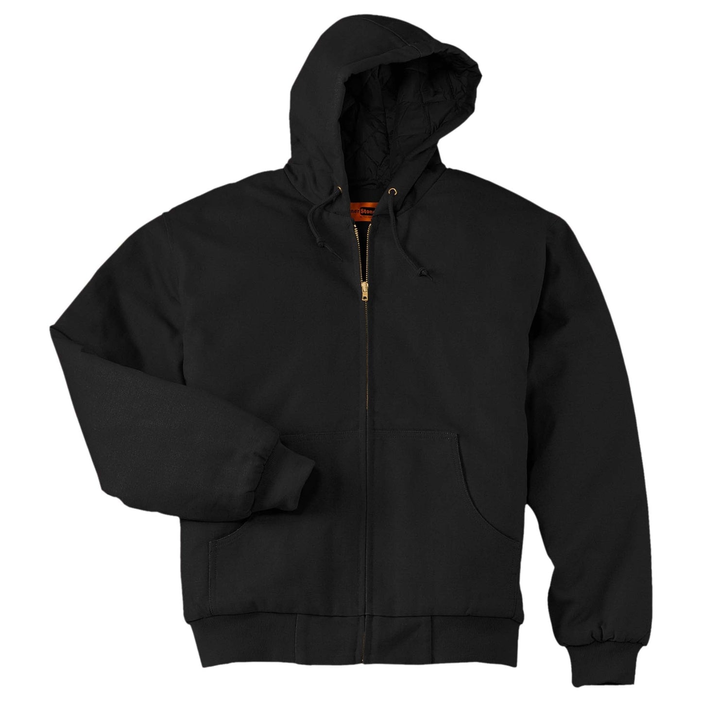 Black Jackets - Cornerstone - Tough Hooded Work Jacket - Durable Design