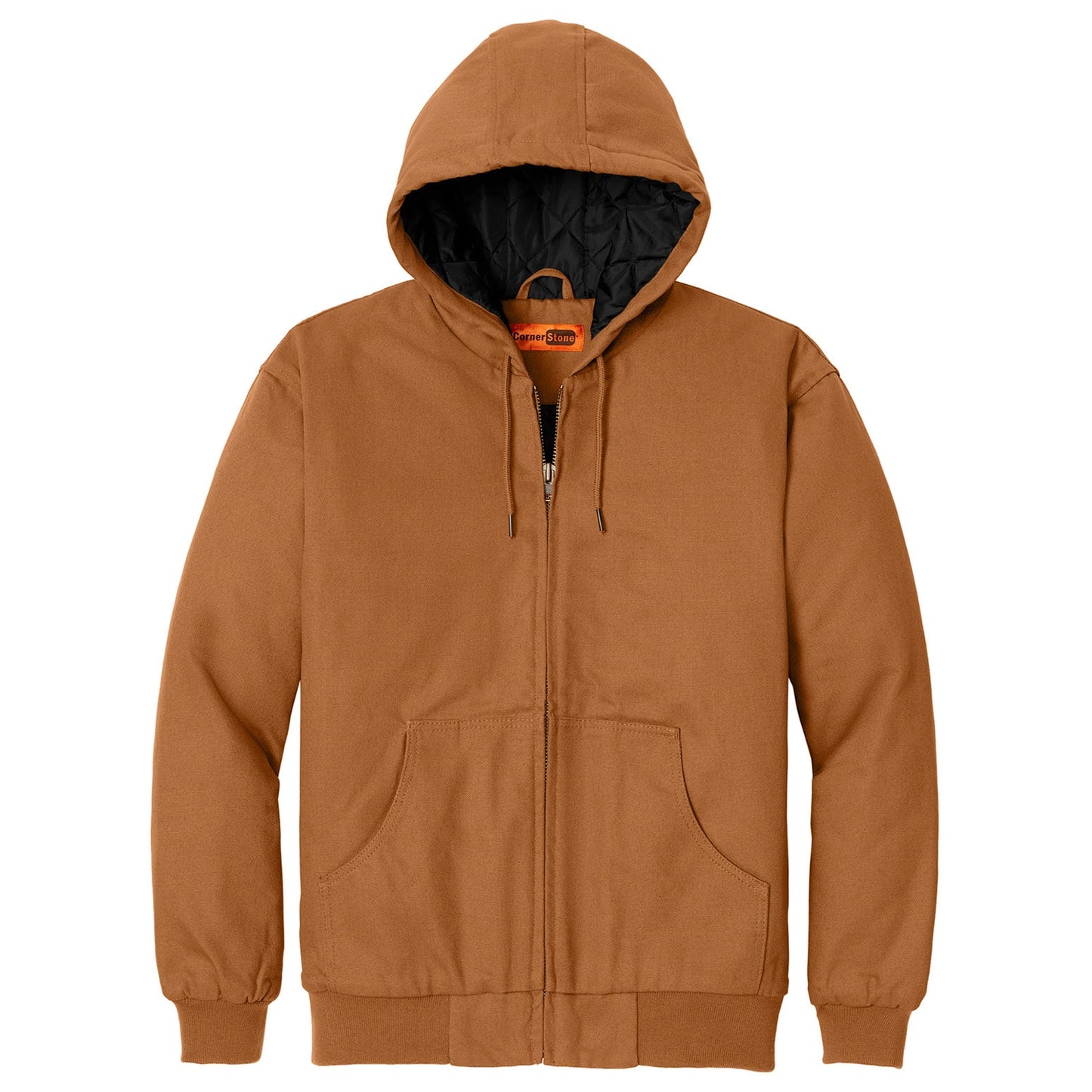 Black Jackets - Cornerstone - Tough Hooded Work Jacket - Durable Design
