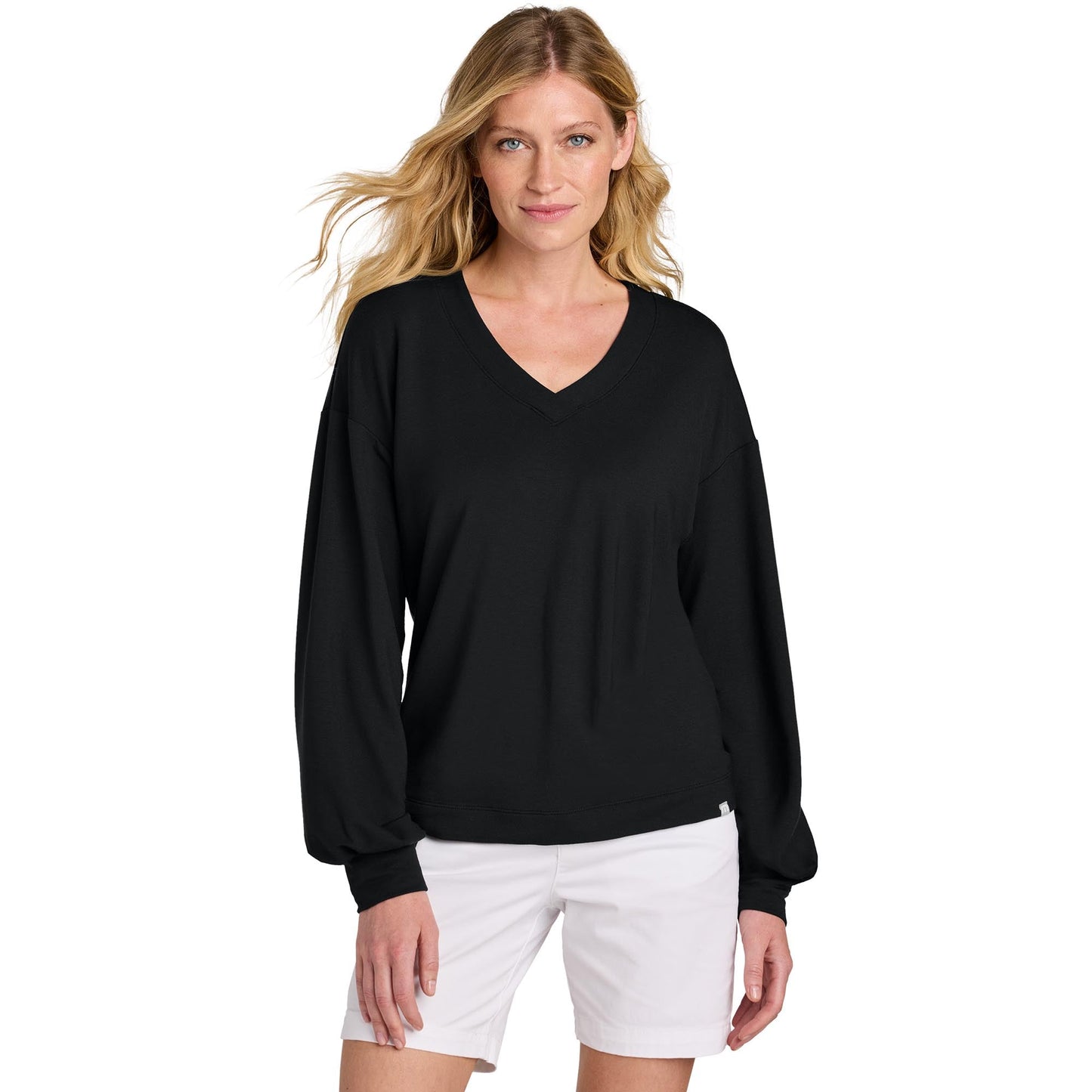Black Sweatshirts - TravisMathew - Comfortable V-Neck