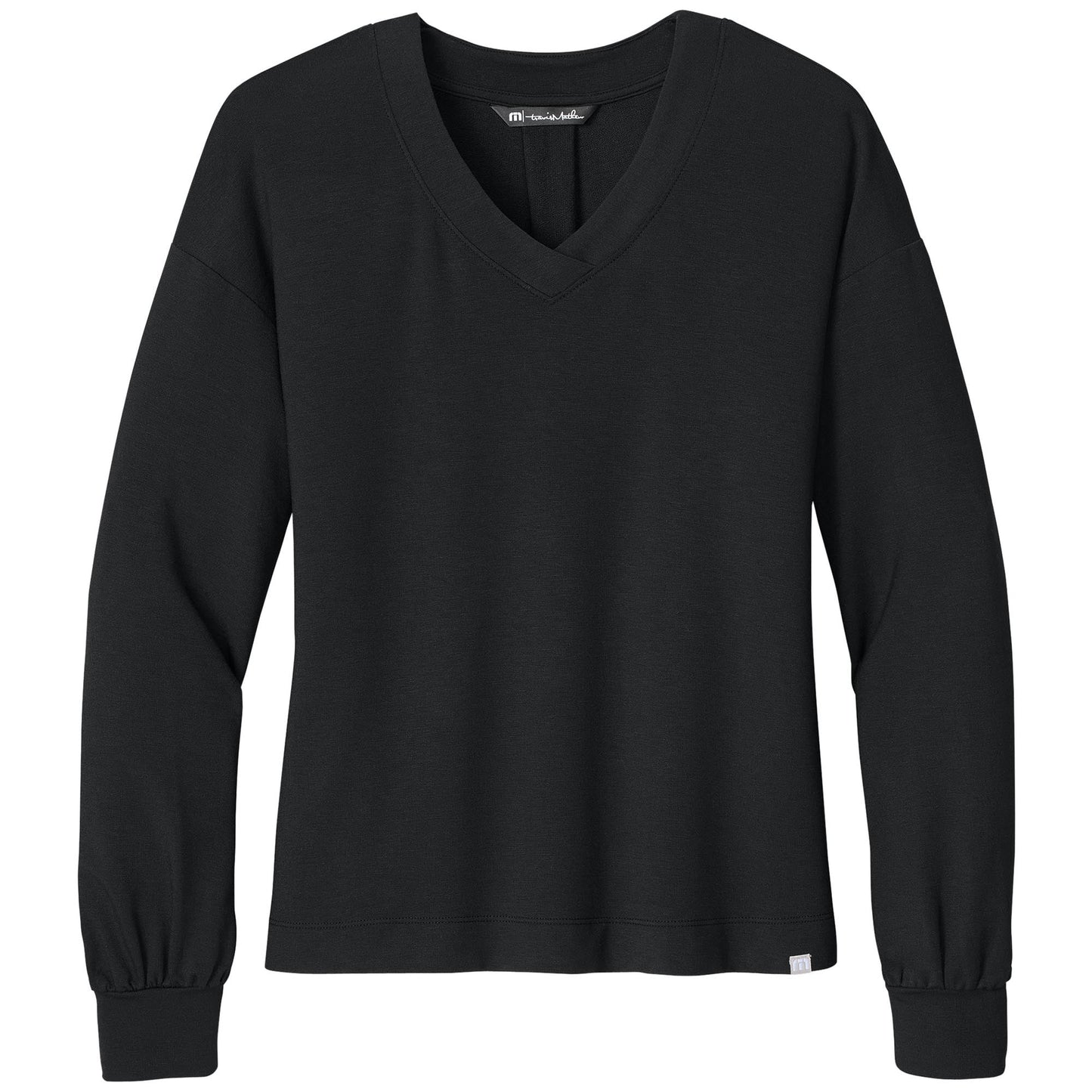Black Sweatshirts - TravisMathew - Comfortable V-Neck