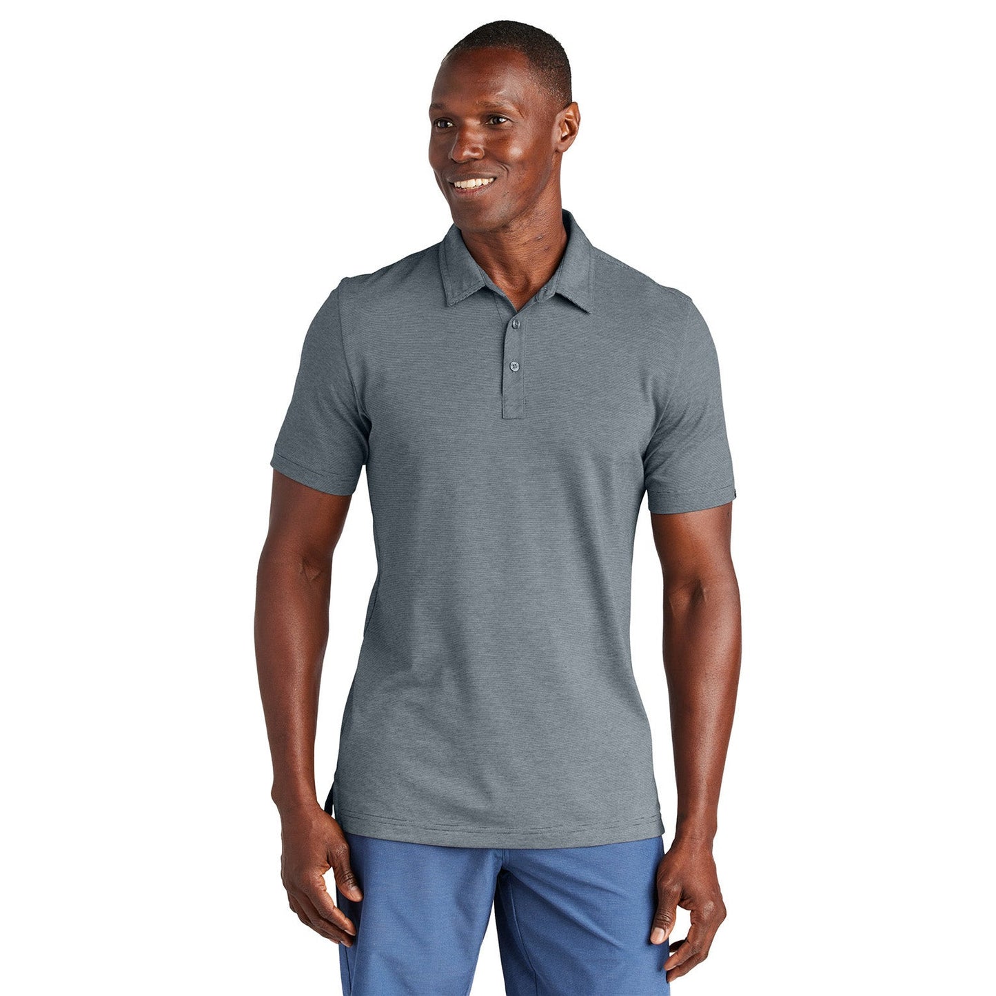 Black Heather Polo Shirt - TravisMathew - Premium Cotton
