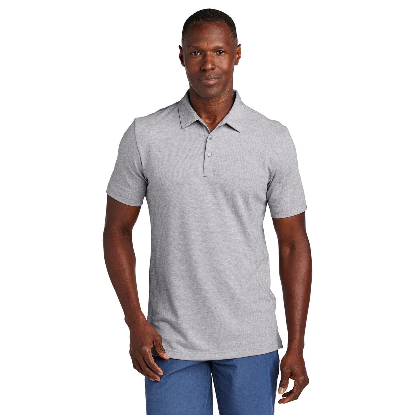 Black Heather Polo Shirt - TravisMathew - Premium Cotton