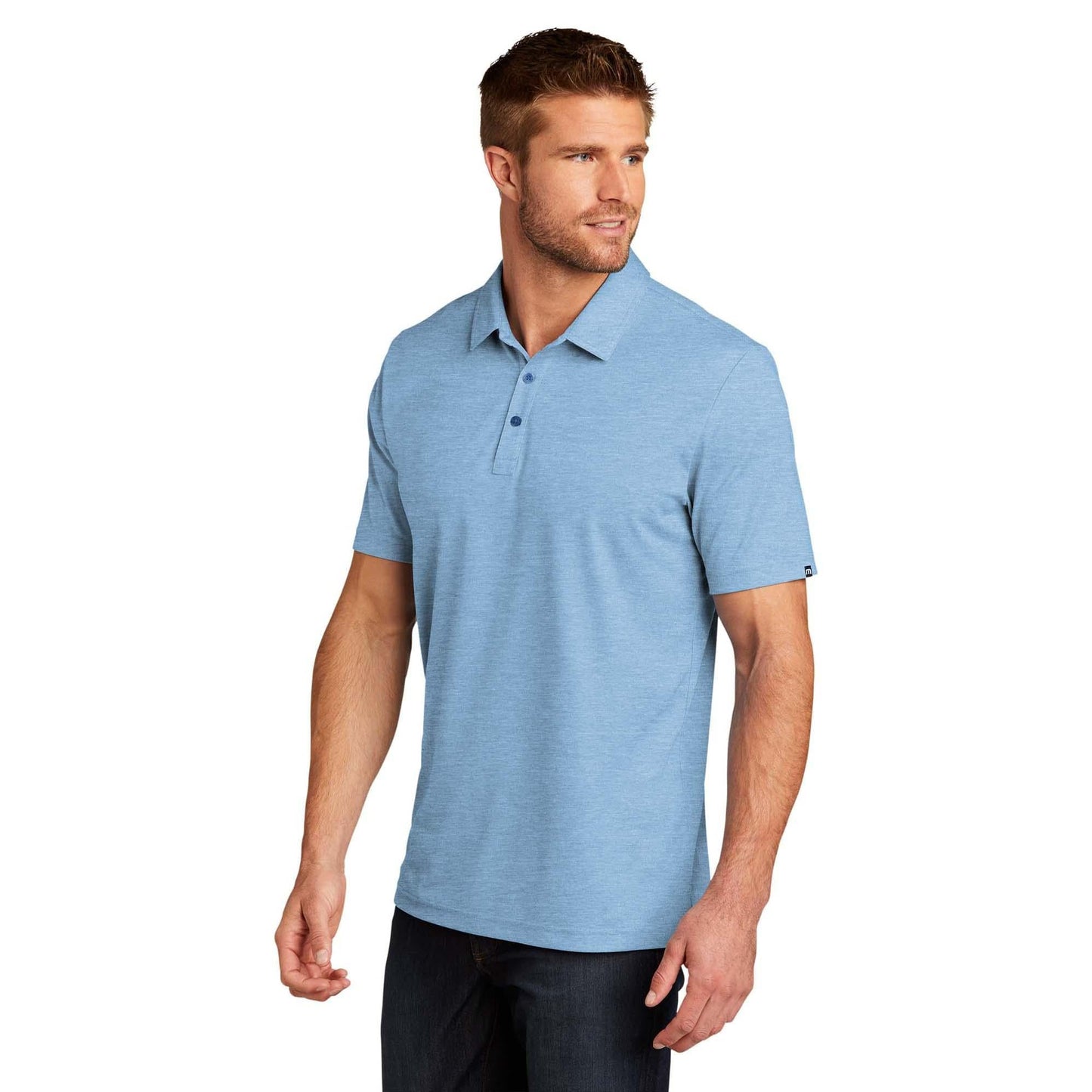 Black Heather Polo - TravisMathew - Moisture Wicking
