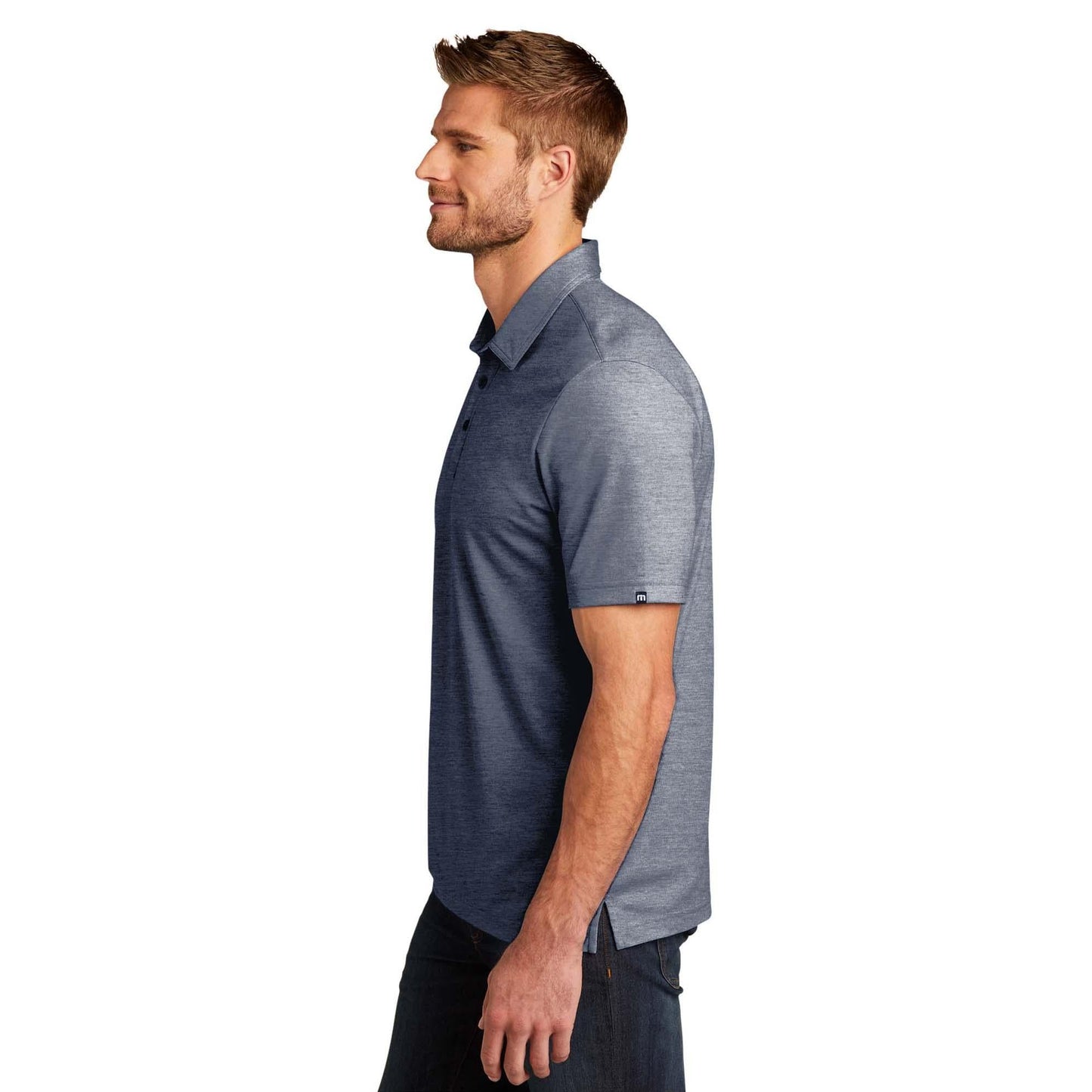 Black Heather Polo - TravisMathew - Moisture Wicking