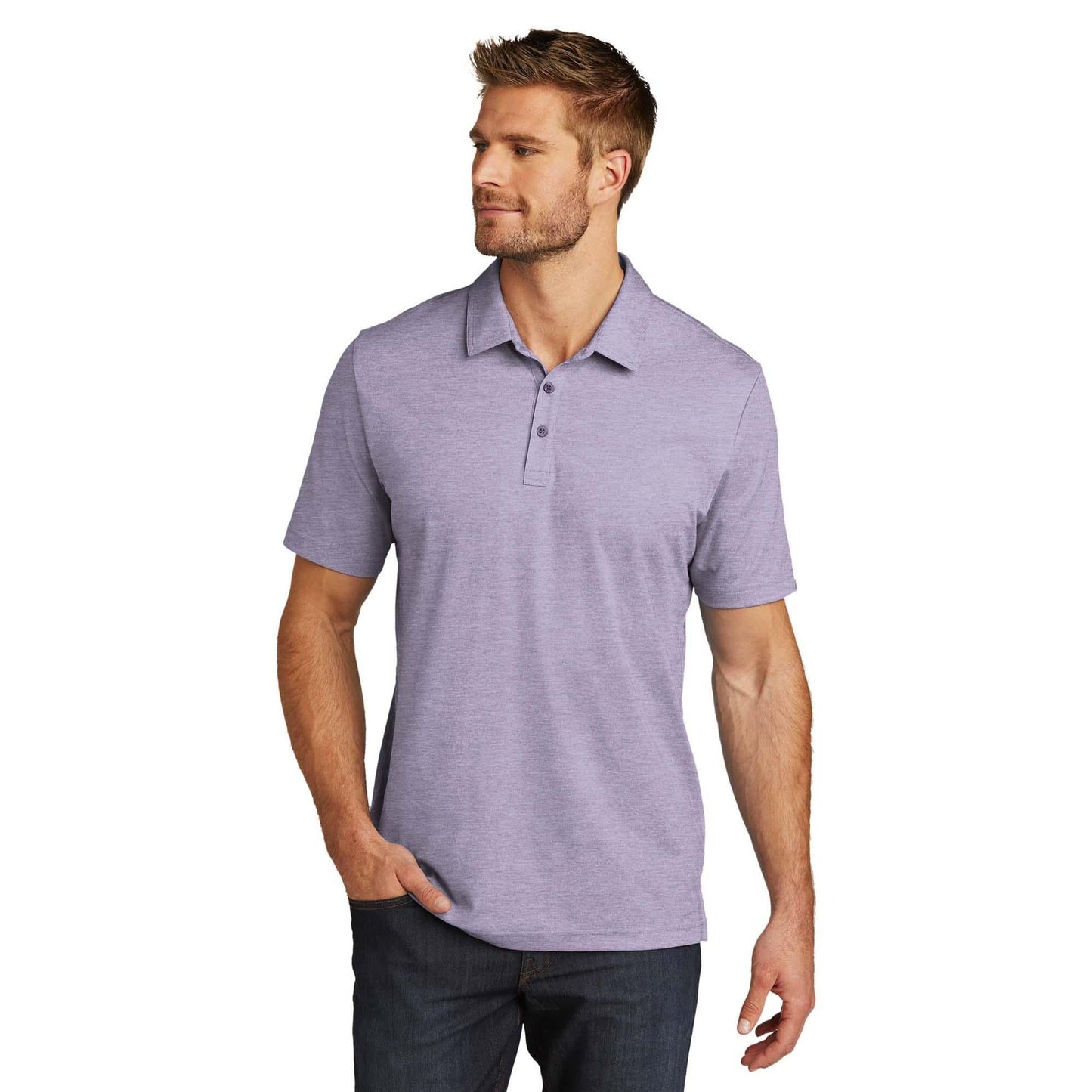 Black Heather Polo - TravisMathew - Moisture Wicking