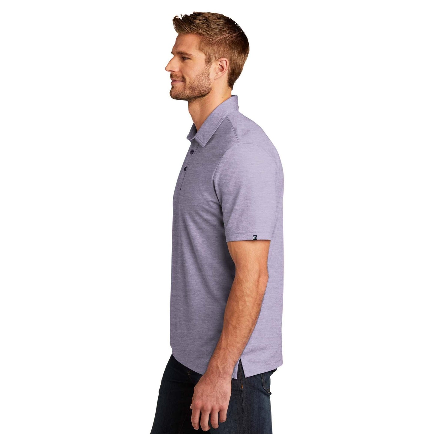 Black Heather Polo - TravisMathew - Moisture Wicking