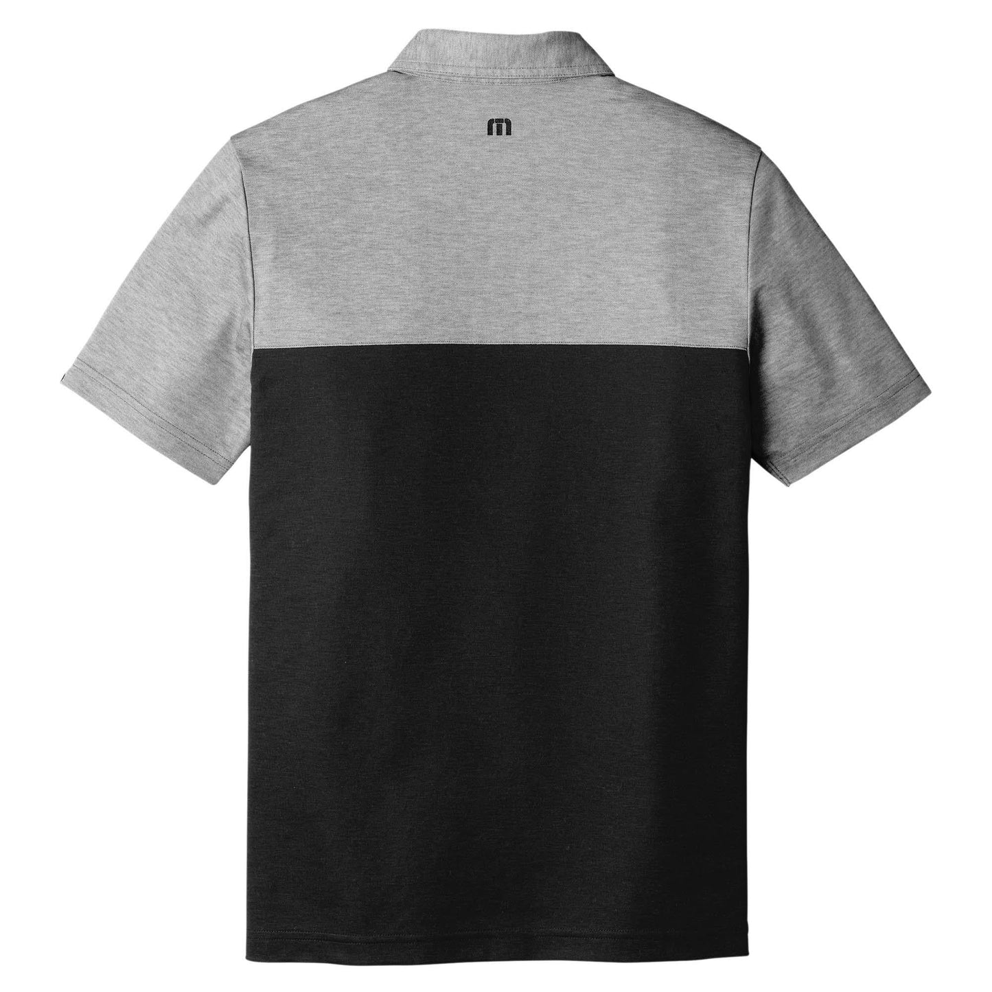 Black Heather Polo Shirt - TravisMathew - Colorblocked Design