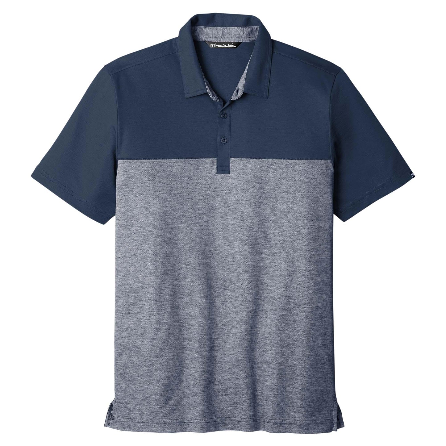 Black Heather Polo Shirt - TravisMathew - Colorblocked Design