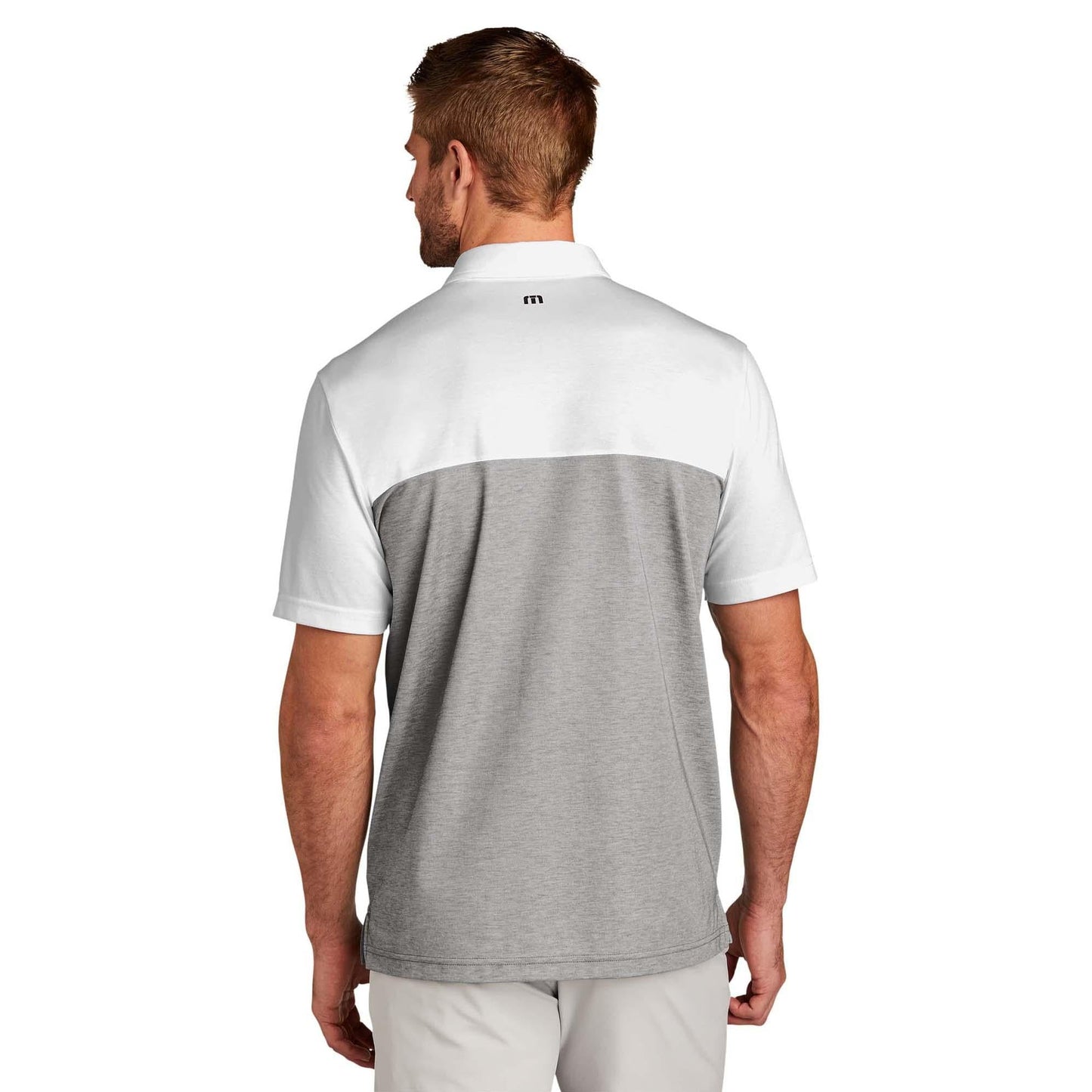 Black Heather Polo Shirt - TravisMathew - Colorblocked Design