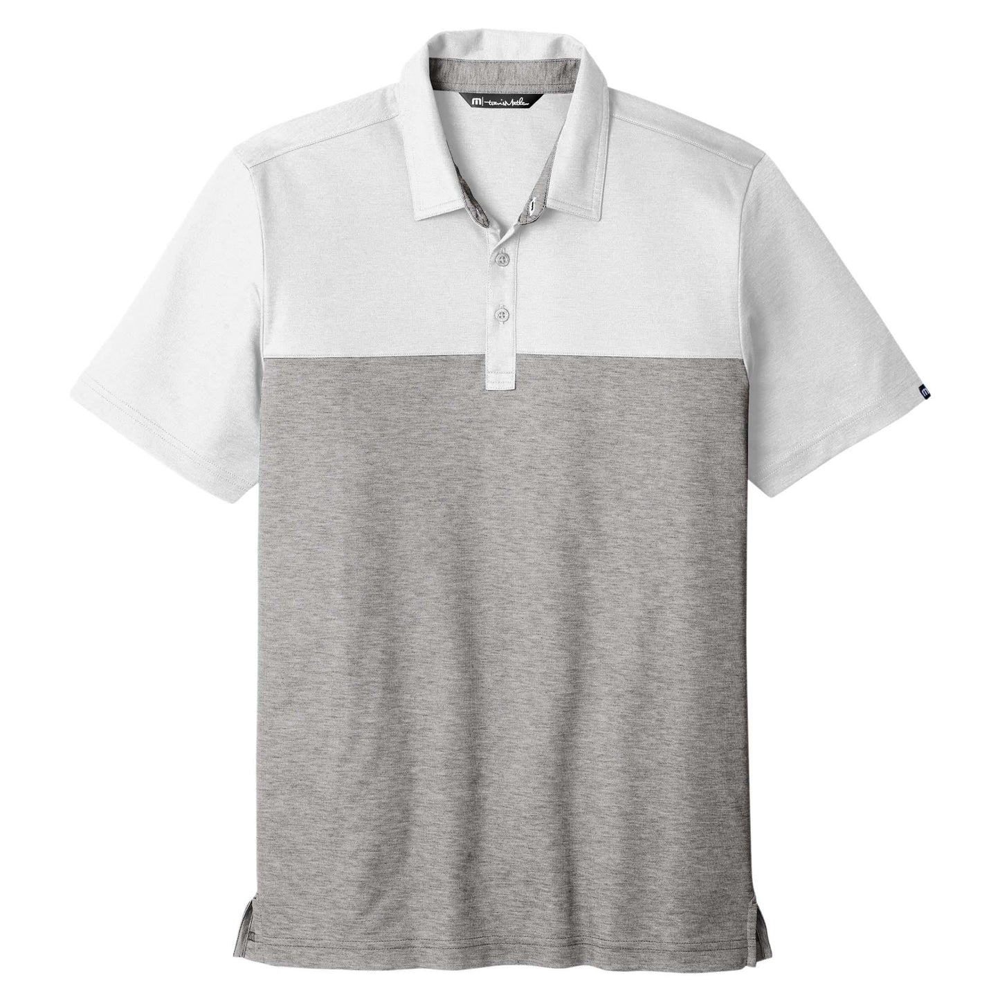 Black Heather Polo Shirt - TravisMathew - Colorblocked Design