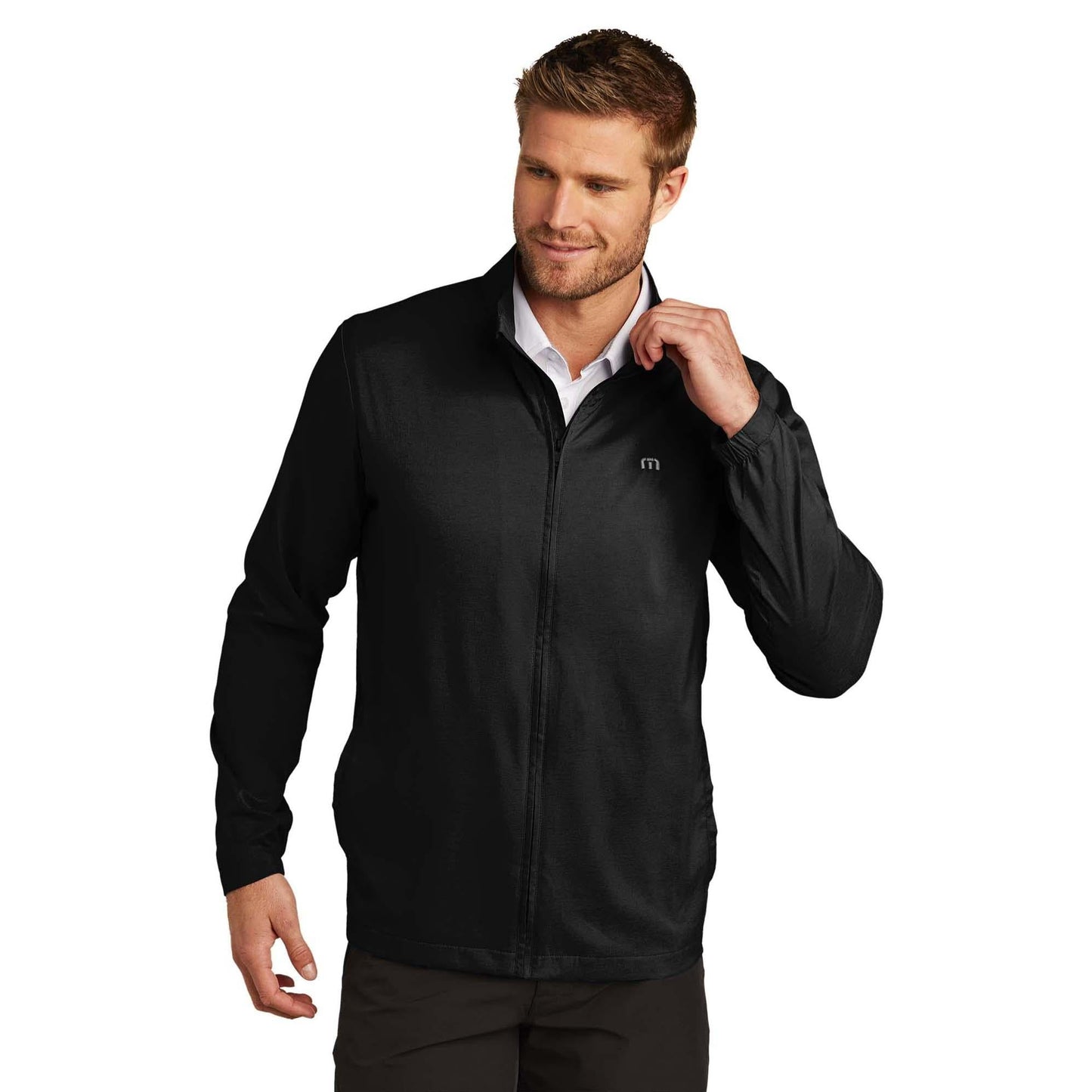 Black Sweatshirts - TravisMathew - Stylish Full-Zip Jacket