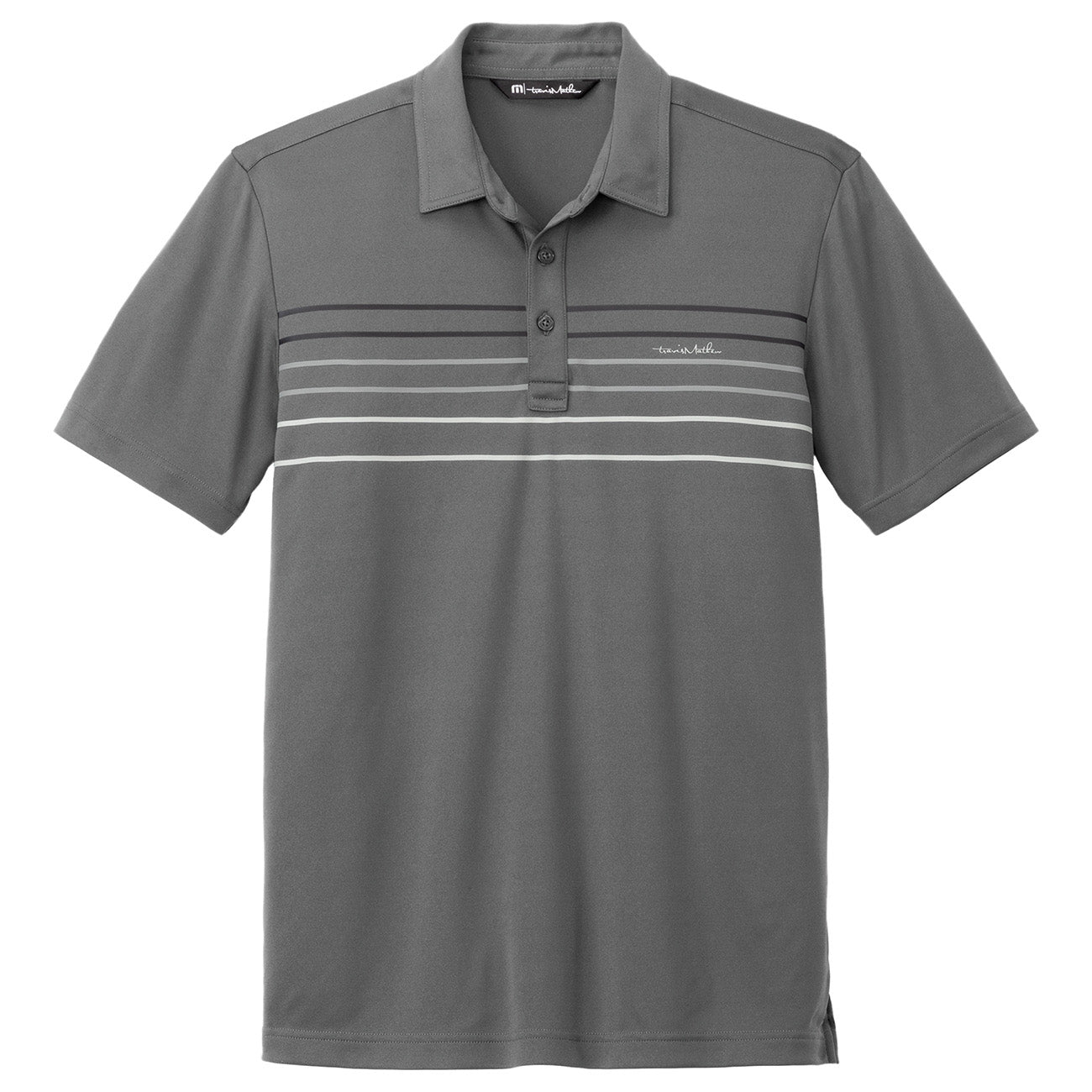 Black Performance Polo - TravisMathew - Chest Stripes