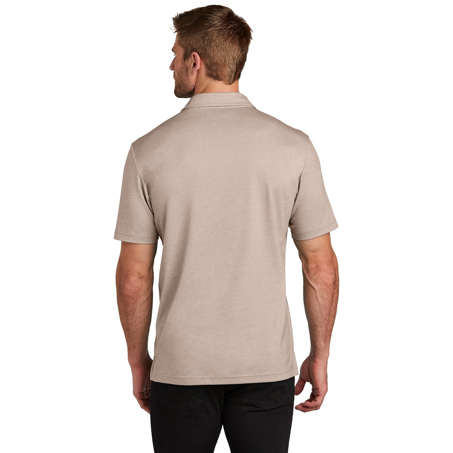 Black Heather Polo Shirt - TravisMathew - Stylish Design