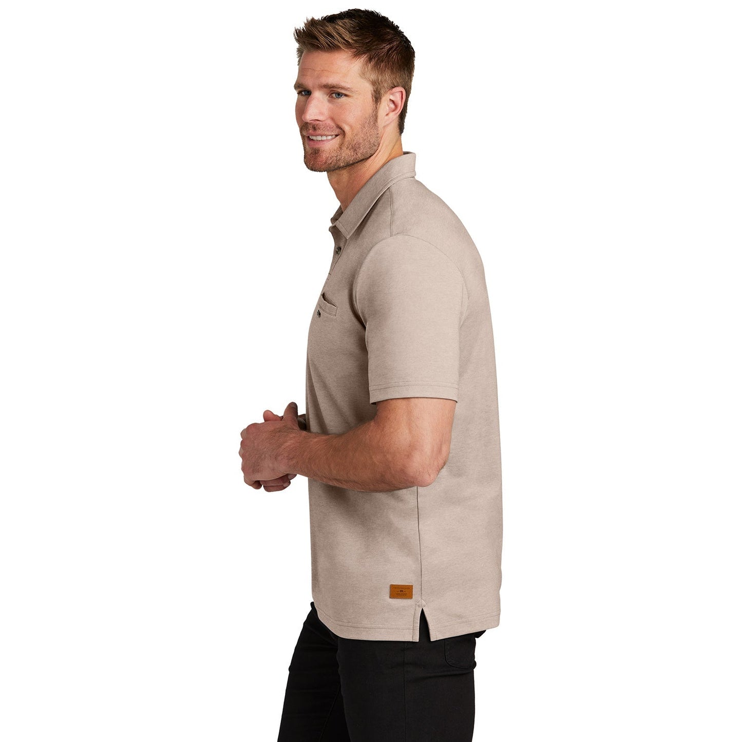 Black Heather Polo Shirt - TravisMathew - Stylish Design