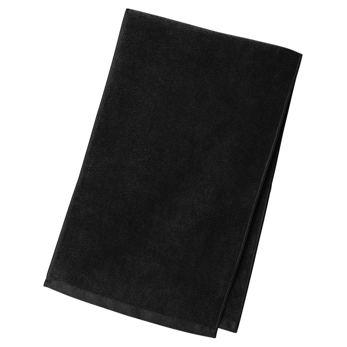 Black Gym Towels - Port Authority - Durable Microfiber Quality