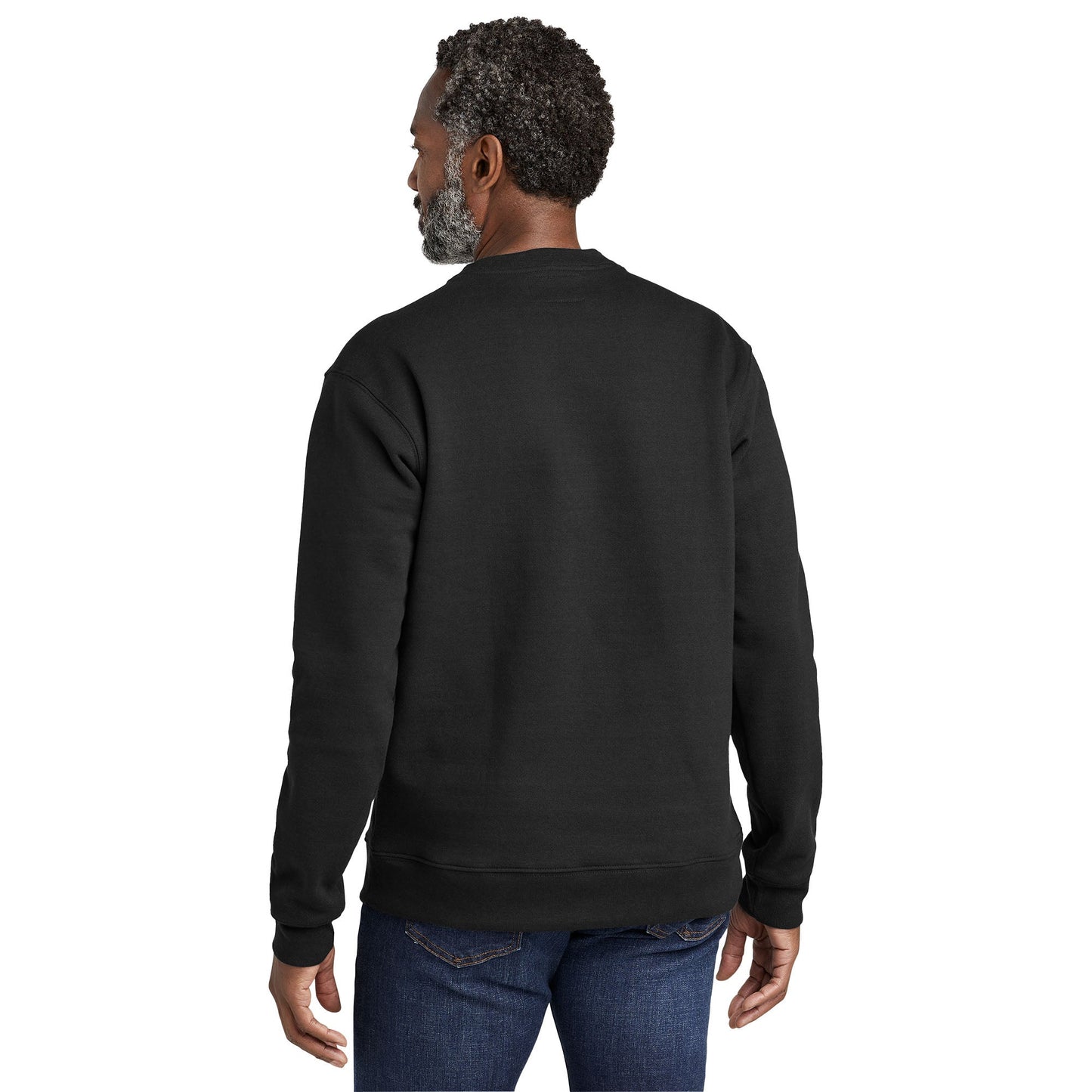 Deep Black Sweatshirt - Volunteer Knitwear - Fleece Crewneck