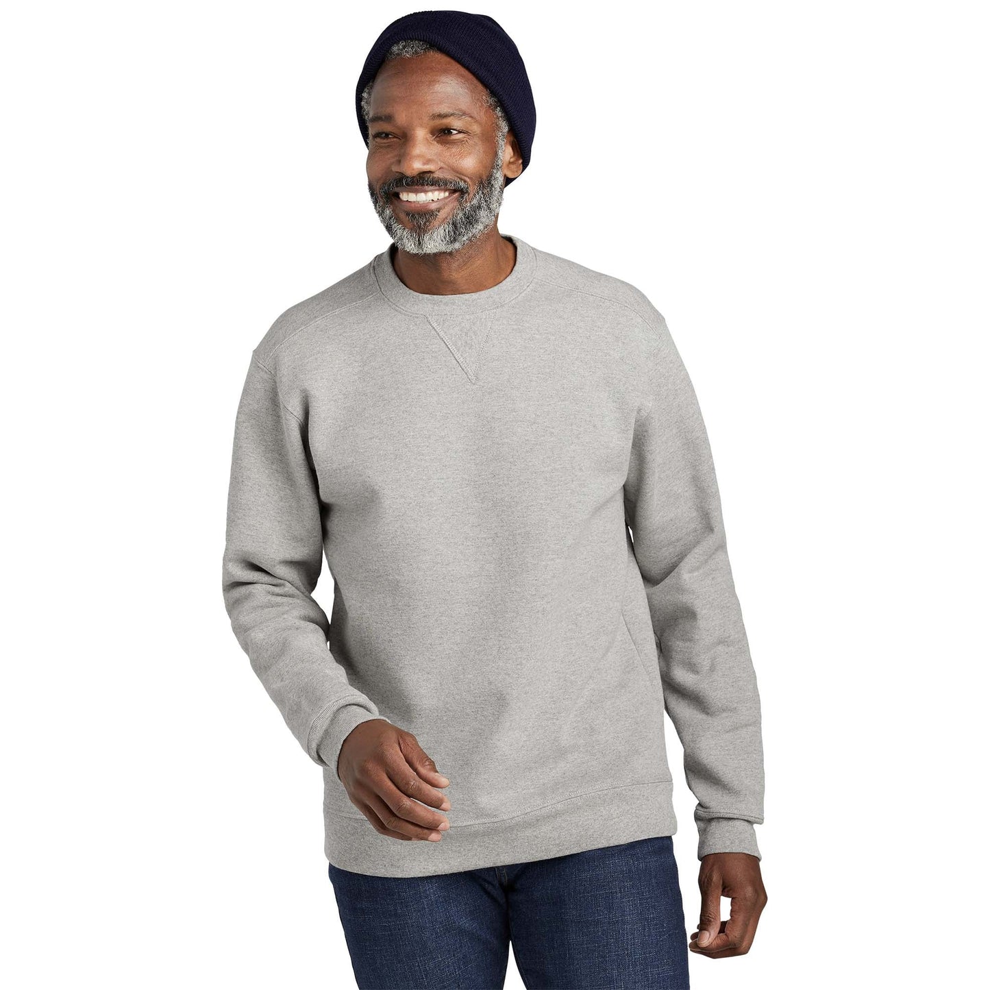 Deep Black Sweatshirt - Volunteer Knitwear - Fleece Crewneck