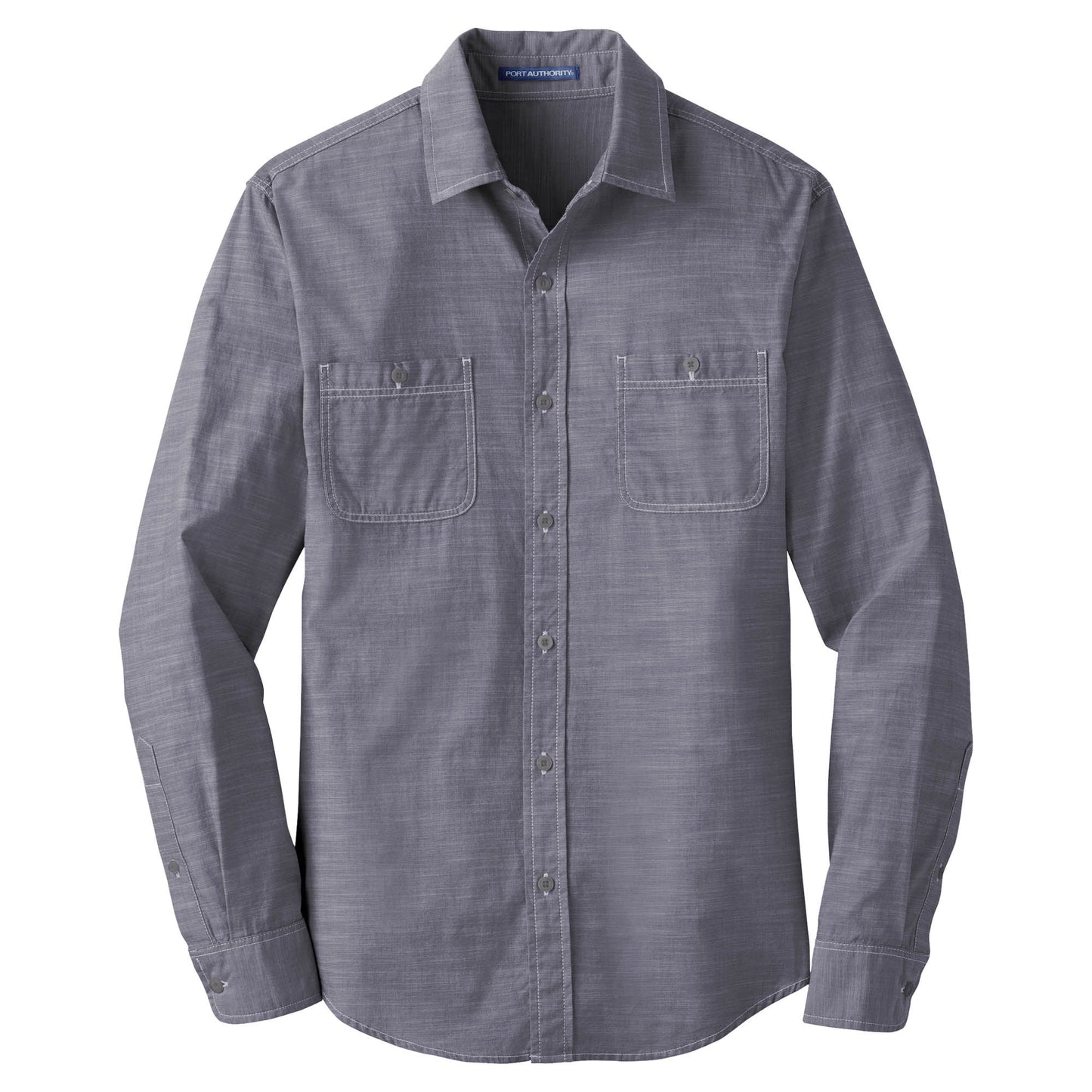 Grey Casual Button Up Shirts - Port Authority - Stylish Fit