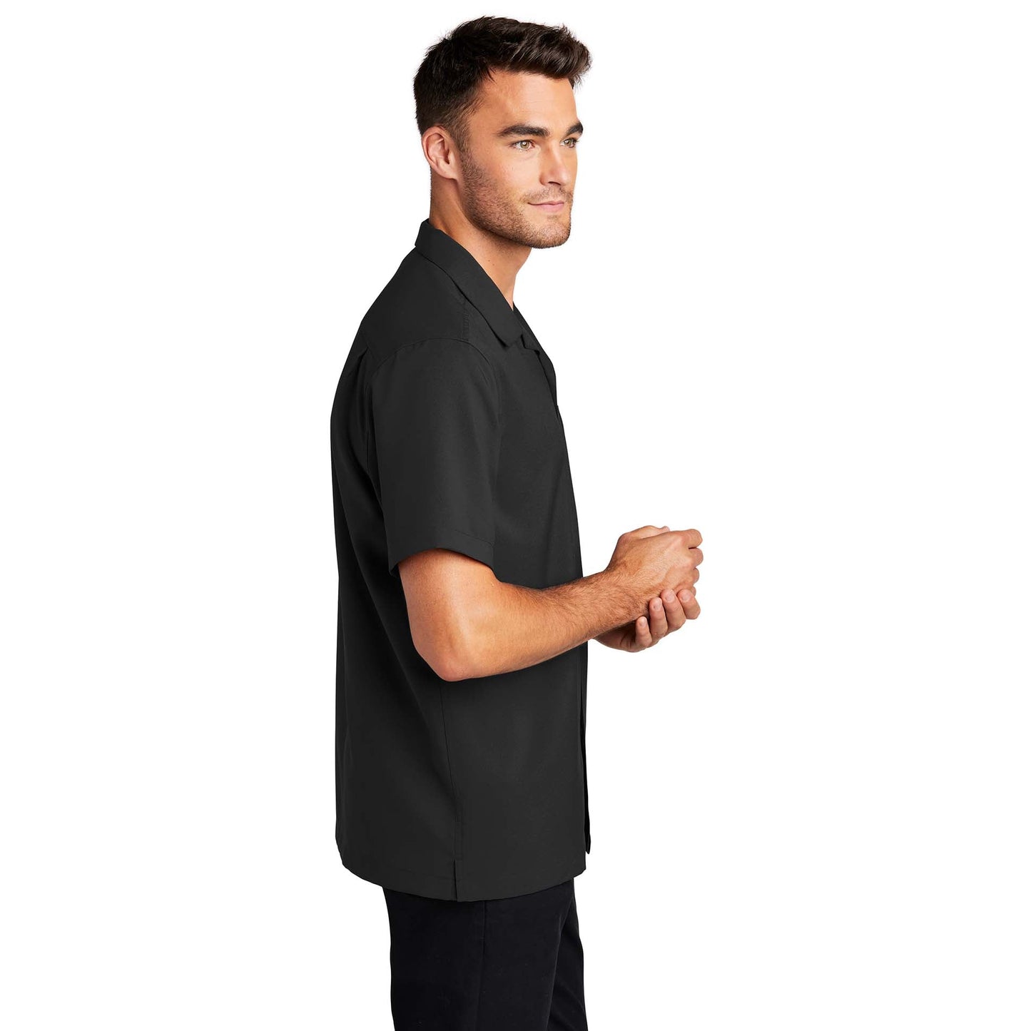 Black Performance Button Up Shirts - Port Authority - Stylish