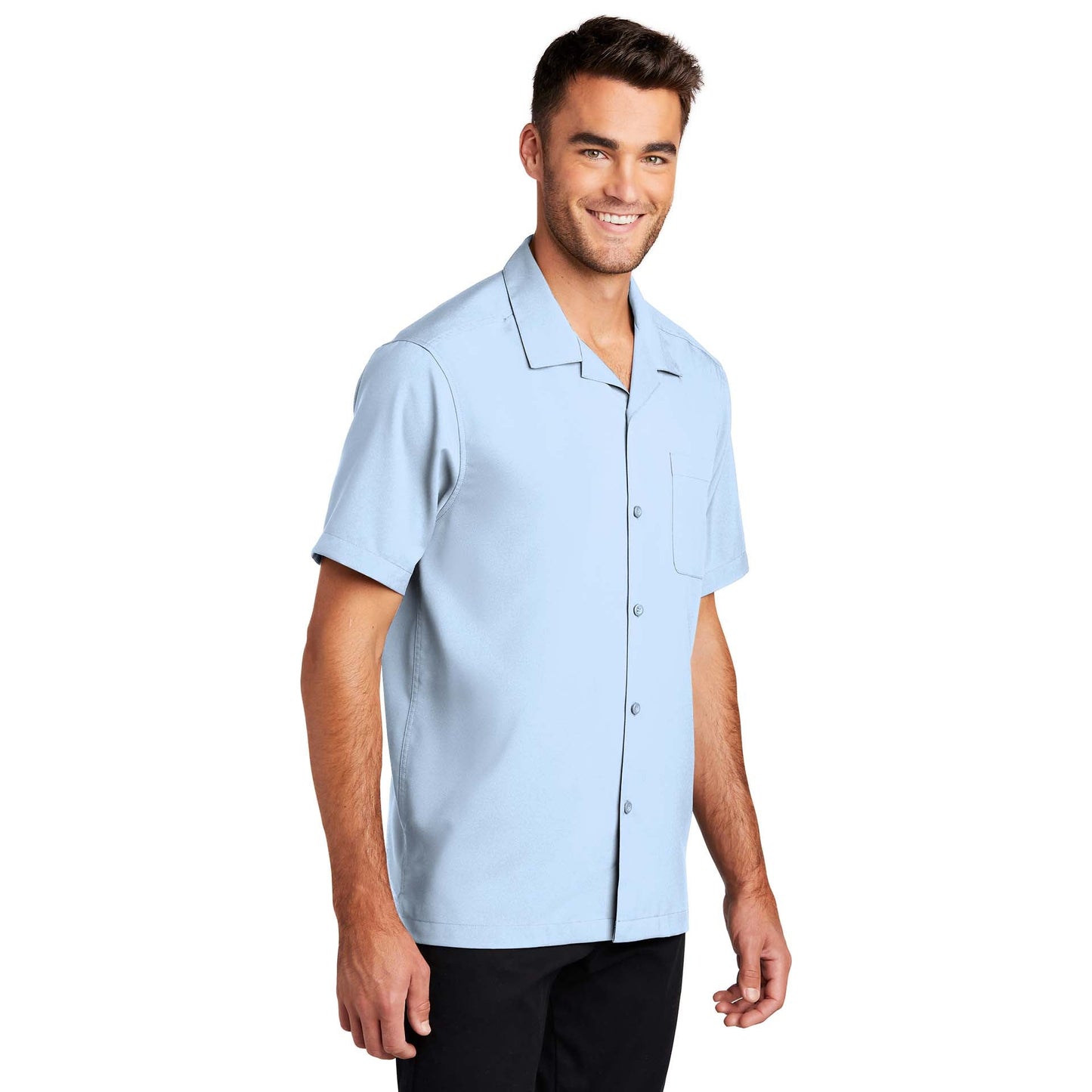 Black Performance Button Up Shirts - Port Authority - Stylish