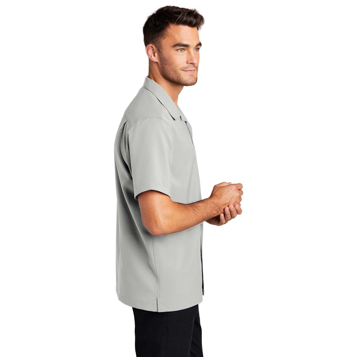 Black Performance Button Up Shirts - Port Authority - Stylish