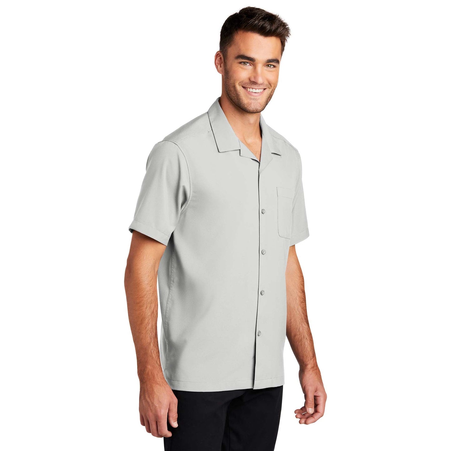 Black Performance Button Up Shirts - Port Authority - Stylish