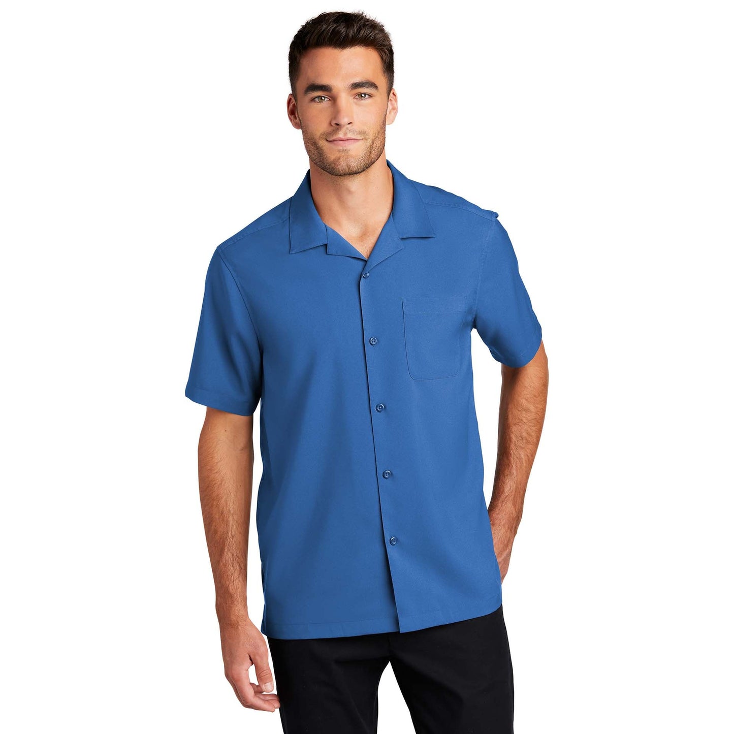 Black Performance Button Up Shirts - Port Authority - Stylish