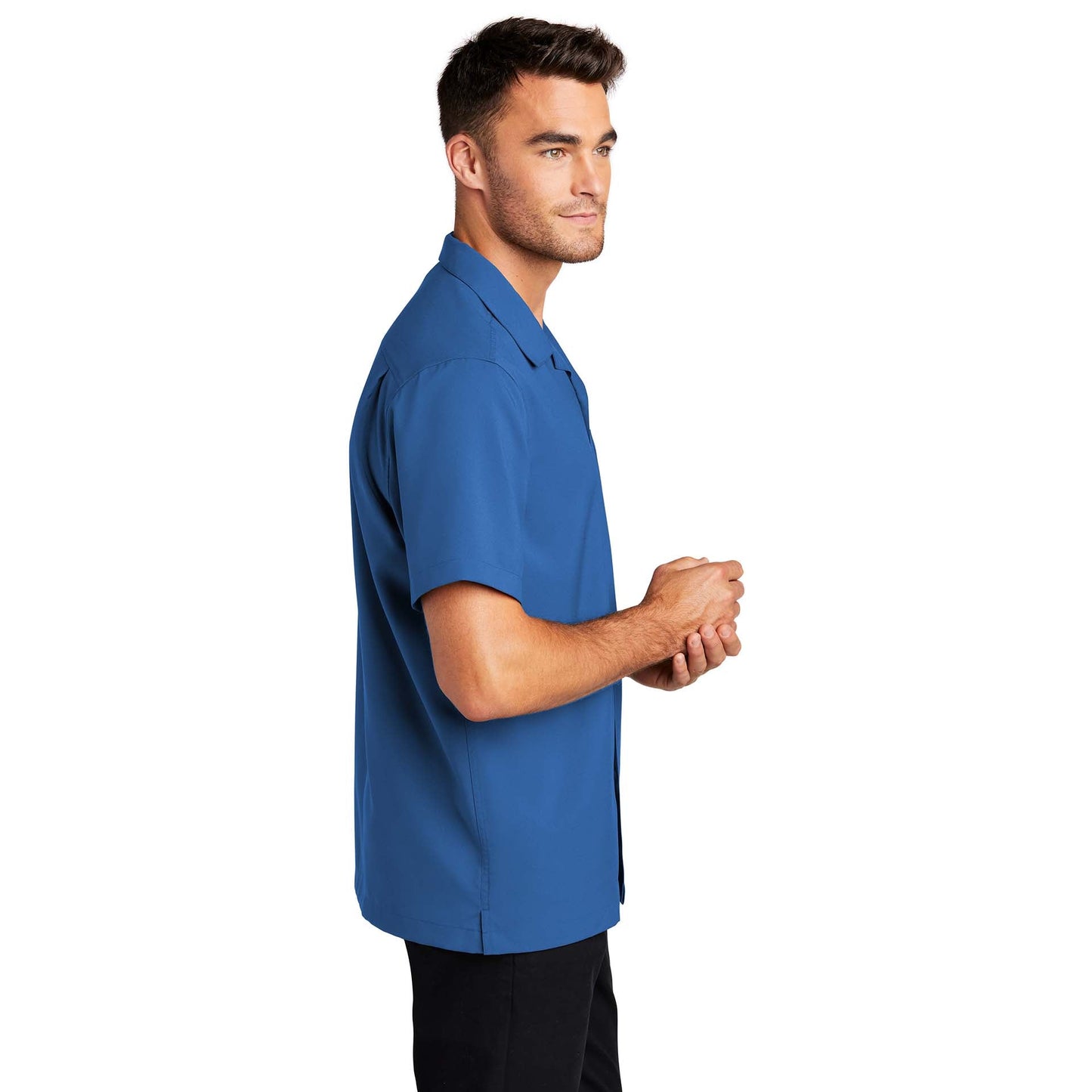 Black Performance Button Up Shirts - Port Authority - Stylish