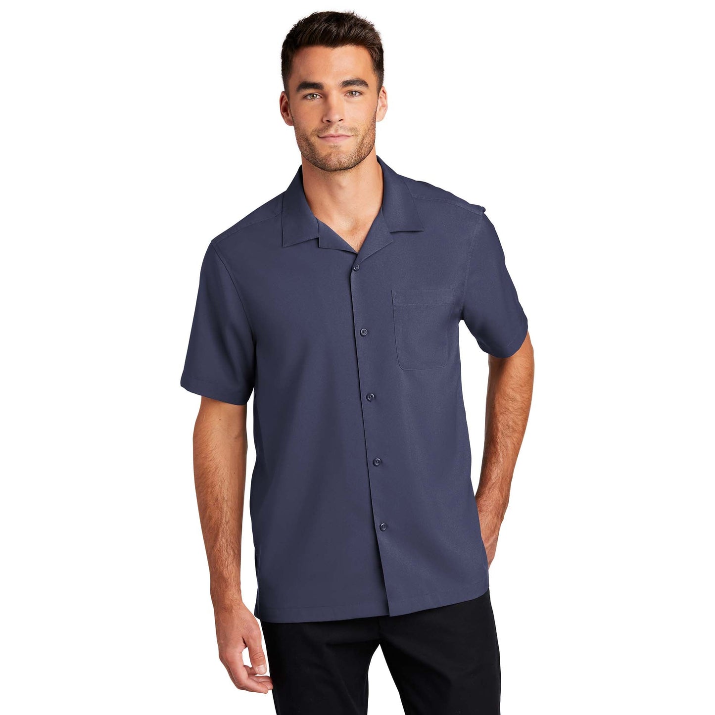 Black Performance Button Up Shirts - Port Authority - Stylish