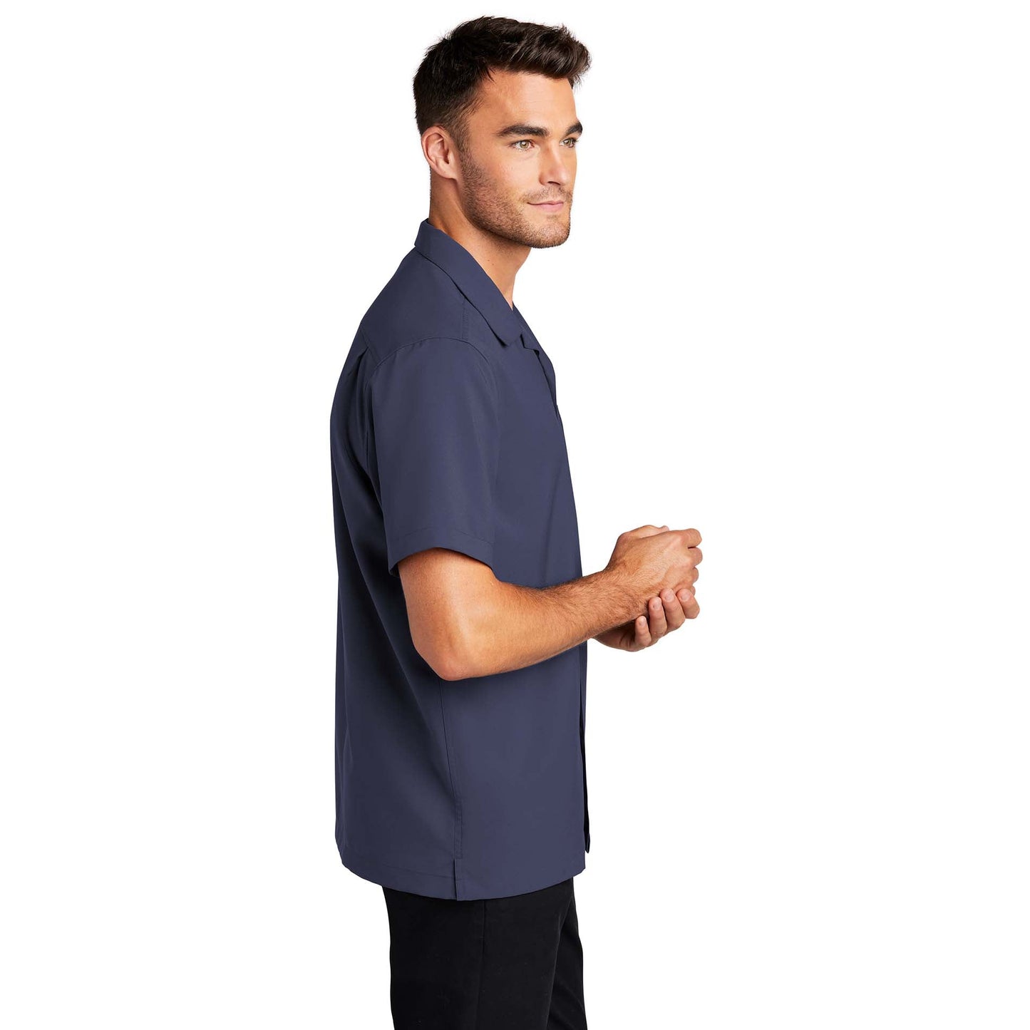 Black Performance Button Up Shirts - Port Authority - Stylish