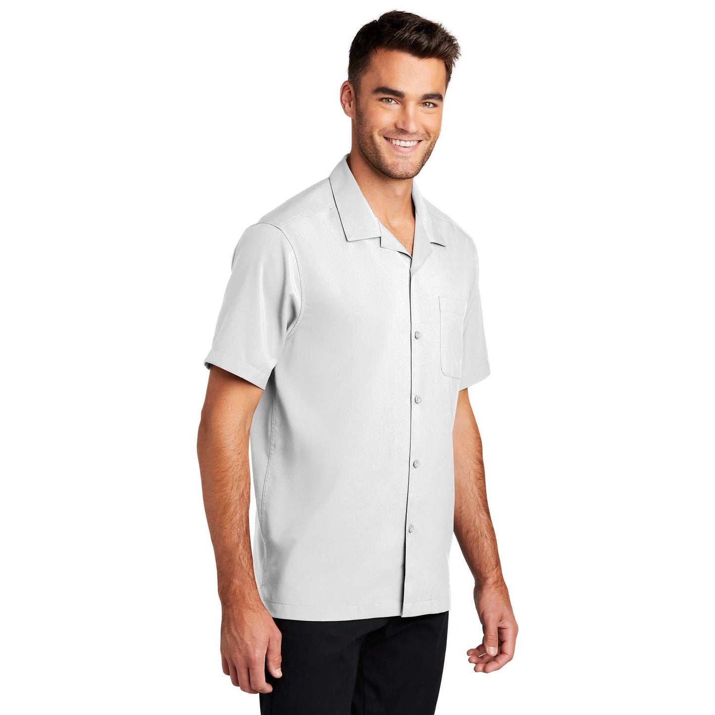 Black Performance Button Up Shirts - Port Authority - Stylish