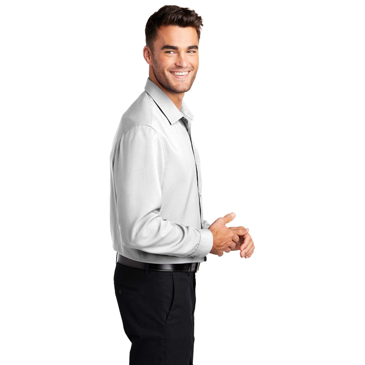 Black Button Up Shirts - Port Authority - Lightweight Design