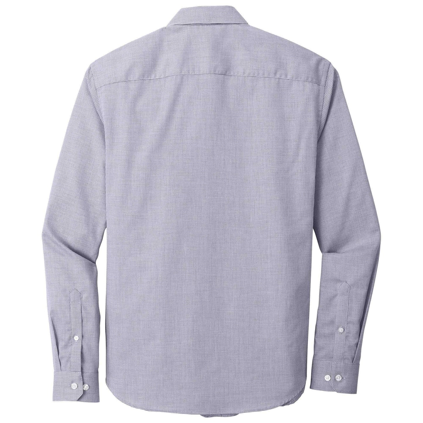 Gusty Grey/White Button Up Shirt - Port Authority - Stylish