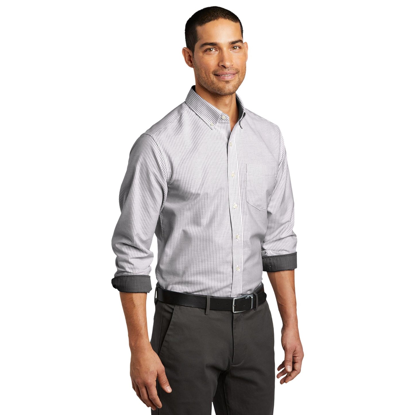 Black/White Button Up Shirts - Port Authority - Stylish Design