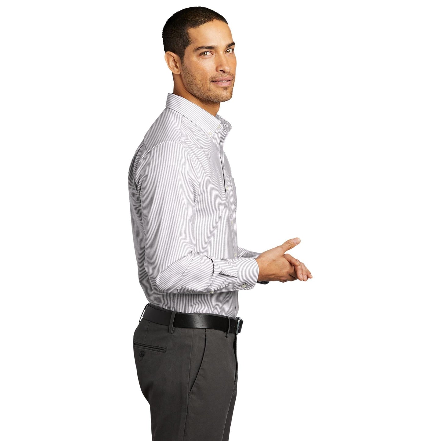 Black/White Button Up Shirts - Port Authority - Stylish Design