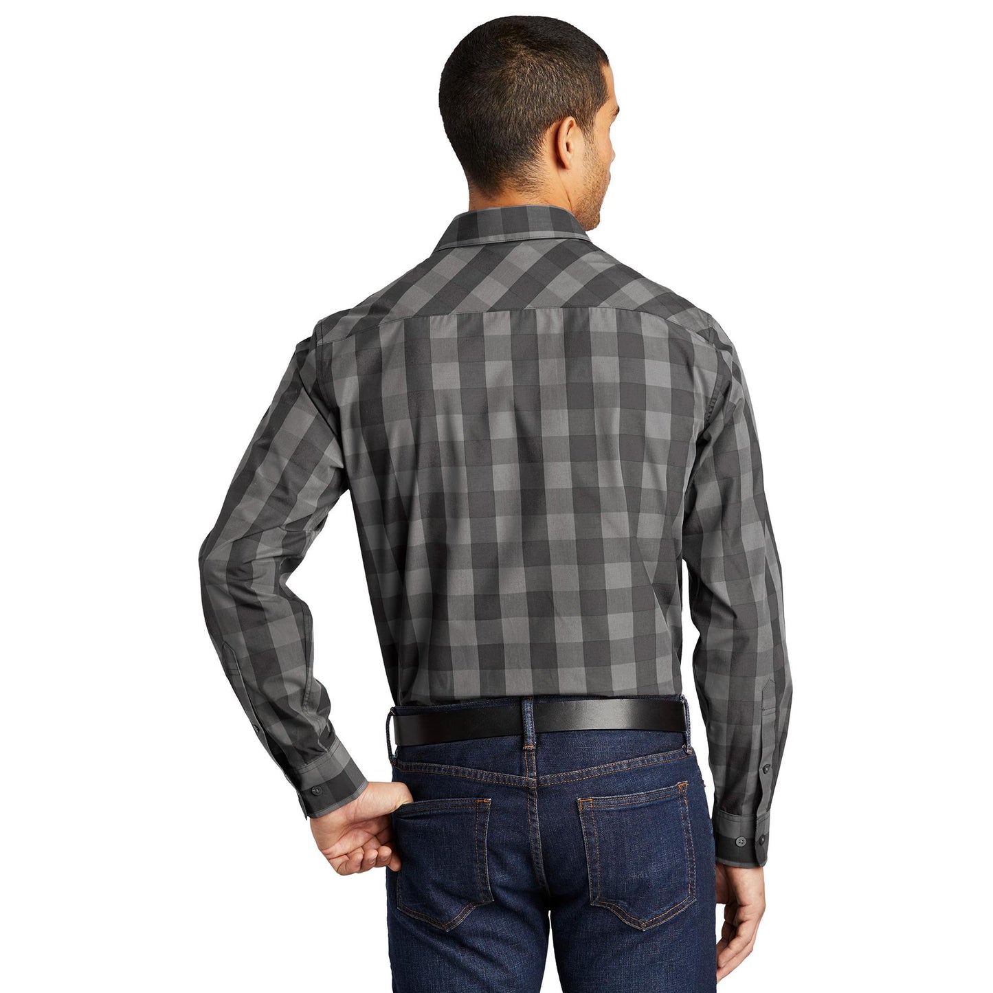 Rich Red Button Up Shirt - Port Authority - Lightweight