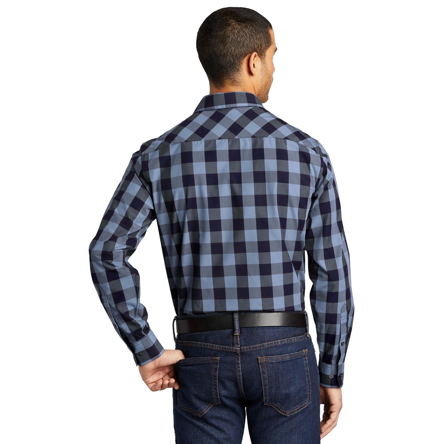 Rich Red Button Up Shirt - Port Authority - Lightweight