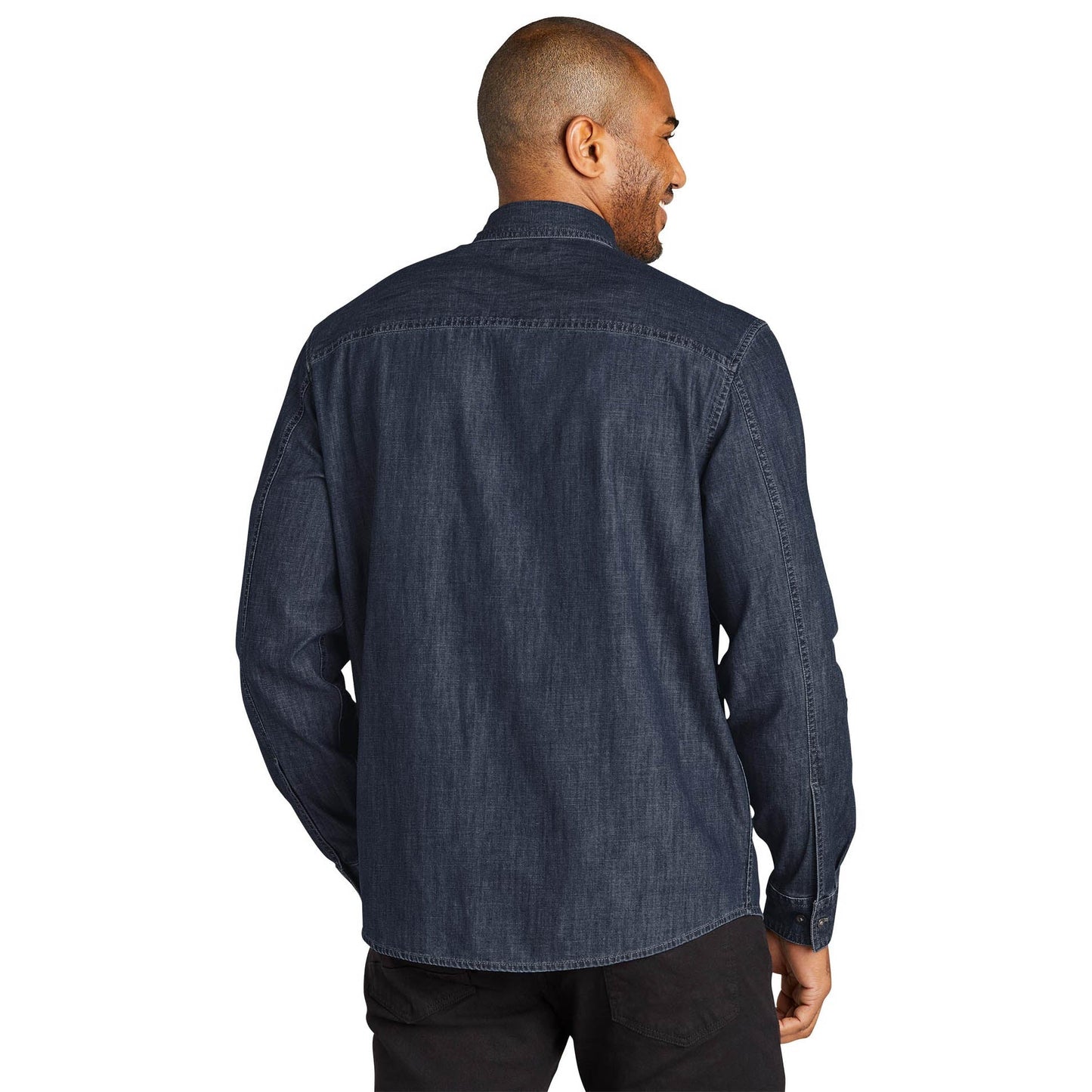 Dark Wash Denim Shirt - Port Authority - Stylish Design