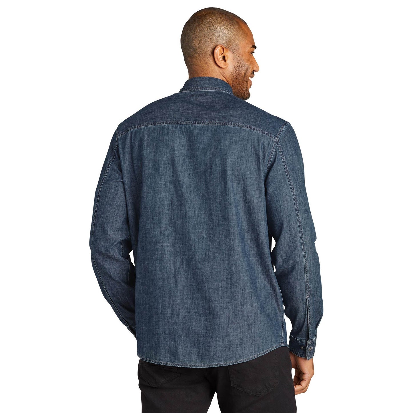 Dark Wash Denim Shirt - Port Authority - Stylish Design