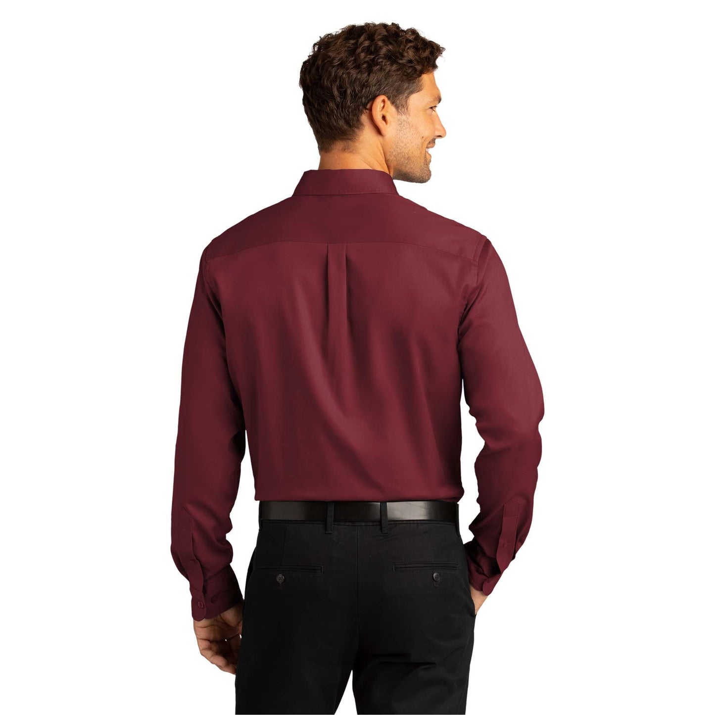 Burgundy Button Up Shirt - Port Authority - Easy Care