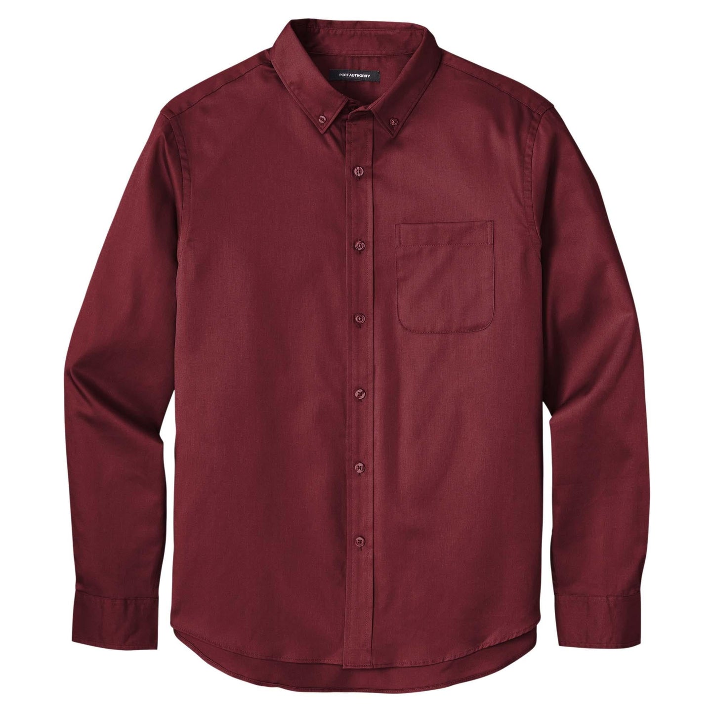 Burgundy Button Up Shirt - Port Authority - Easy Care
