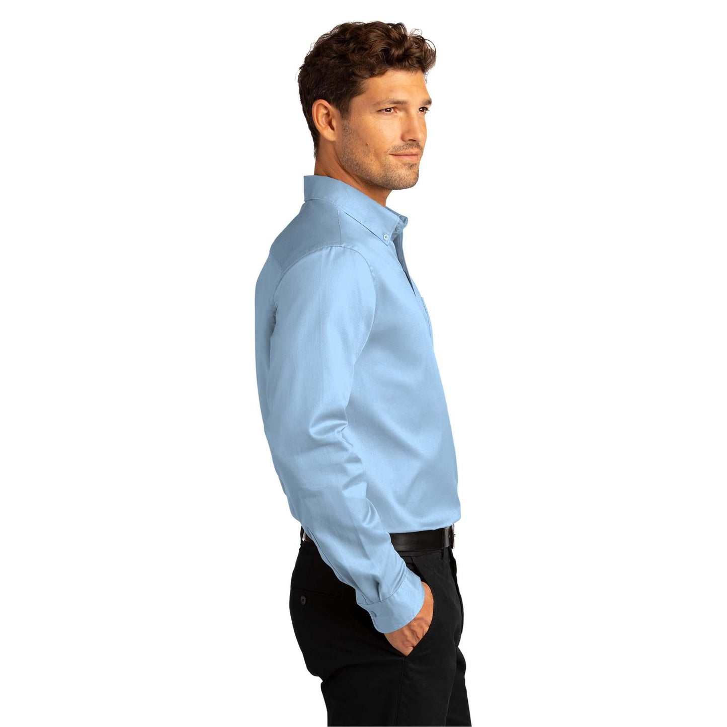 Burgundy Button Up Shirt - Port Authority - Easy Care