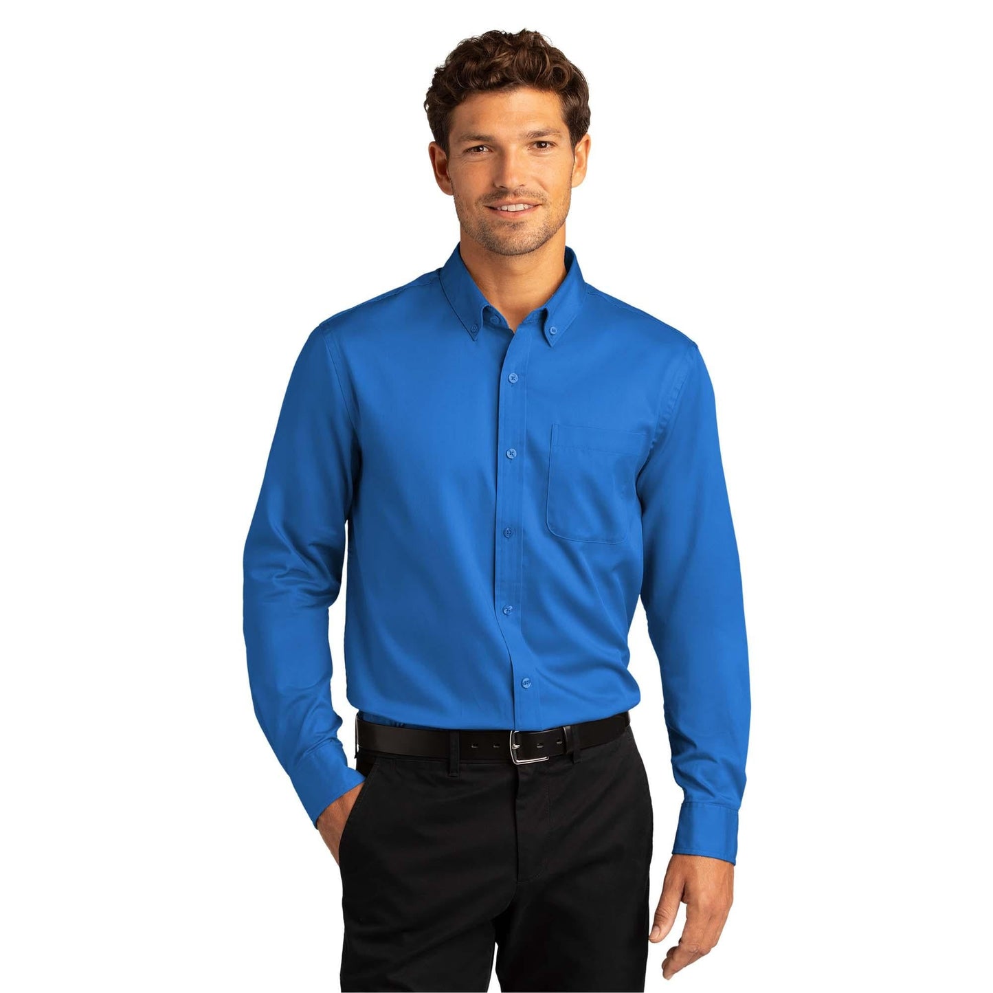 Burgundy Button Up Shirt - Port Authority - Easy Care