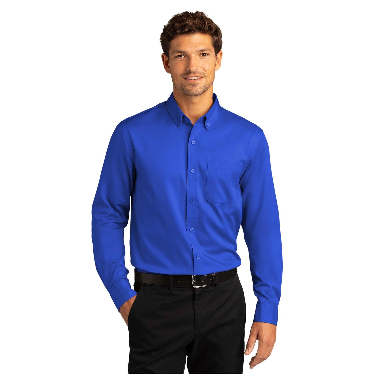 Burgundy Button Up Shirt - Port Authority - Easy Care
