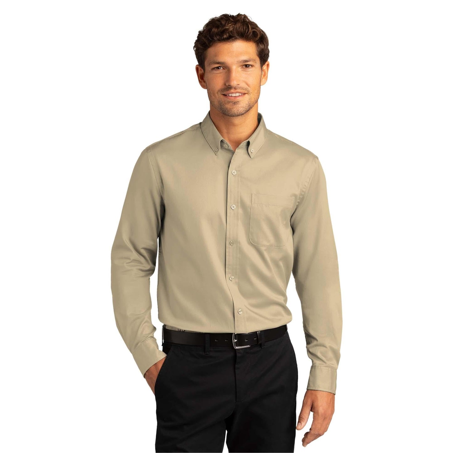 Burgundy Button Up Shirt - Port Authority - Easy Care