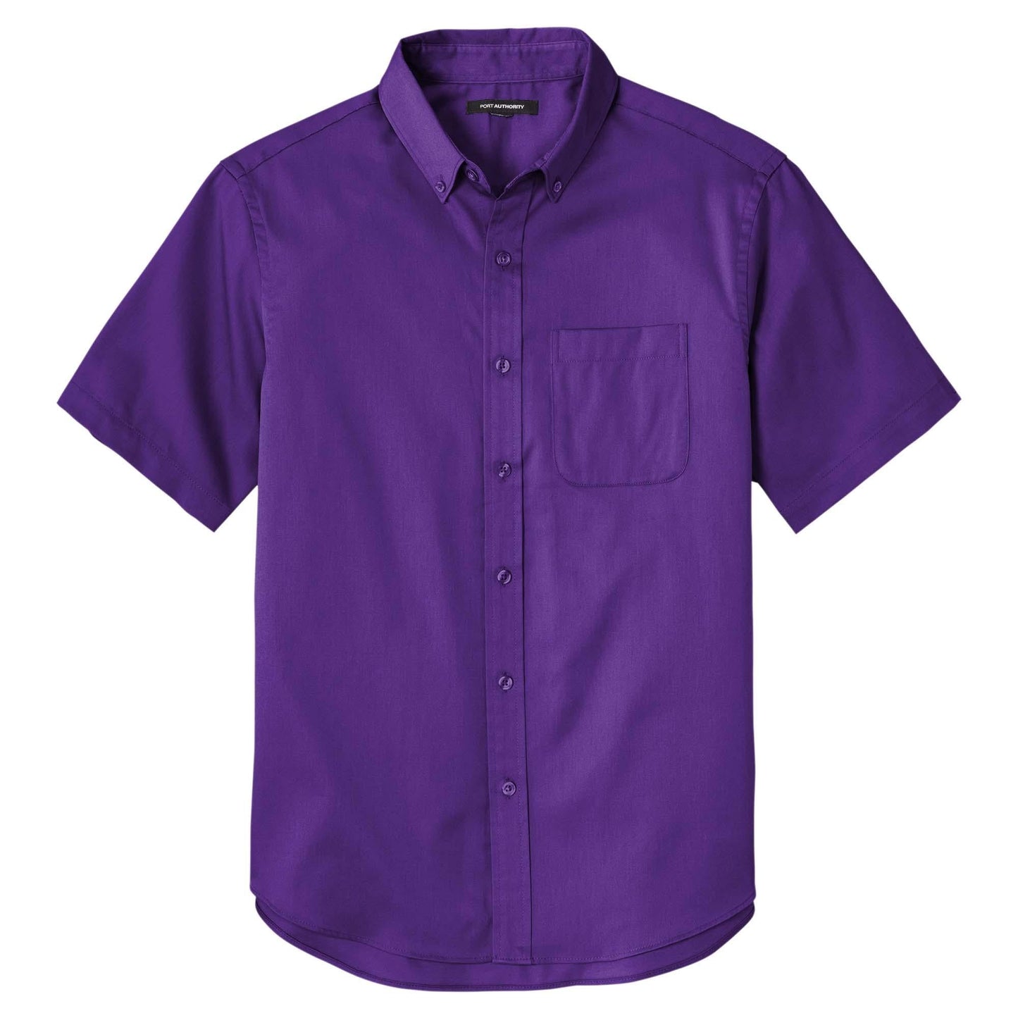 Burgundy Button Up Shirt - Port Authority - Wrinkle Resistant