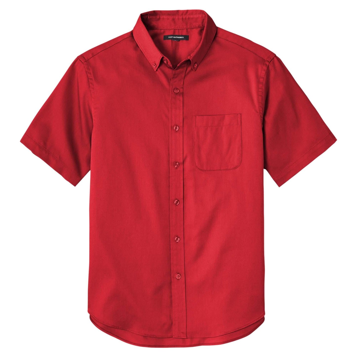 Burgundy Button Up Shirt - Port Authority - Wrinkle Resistant