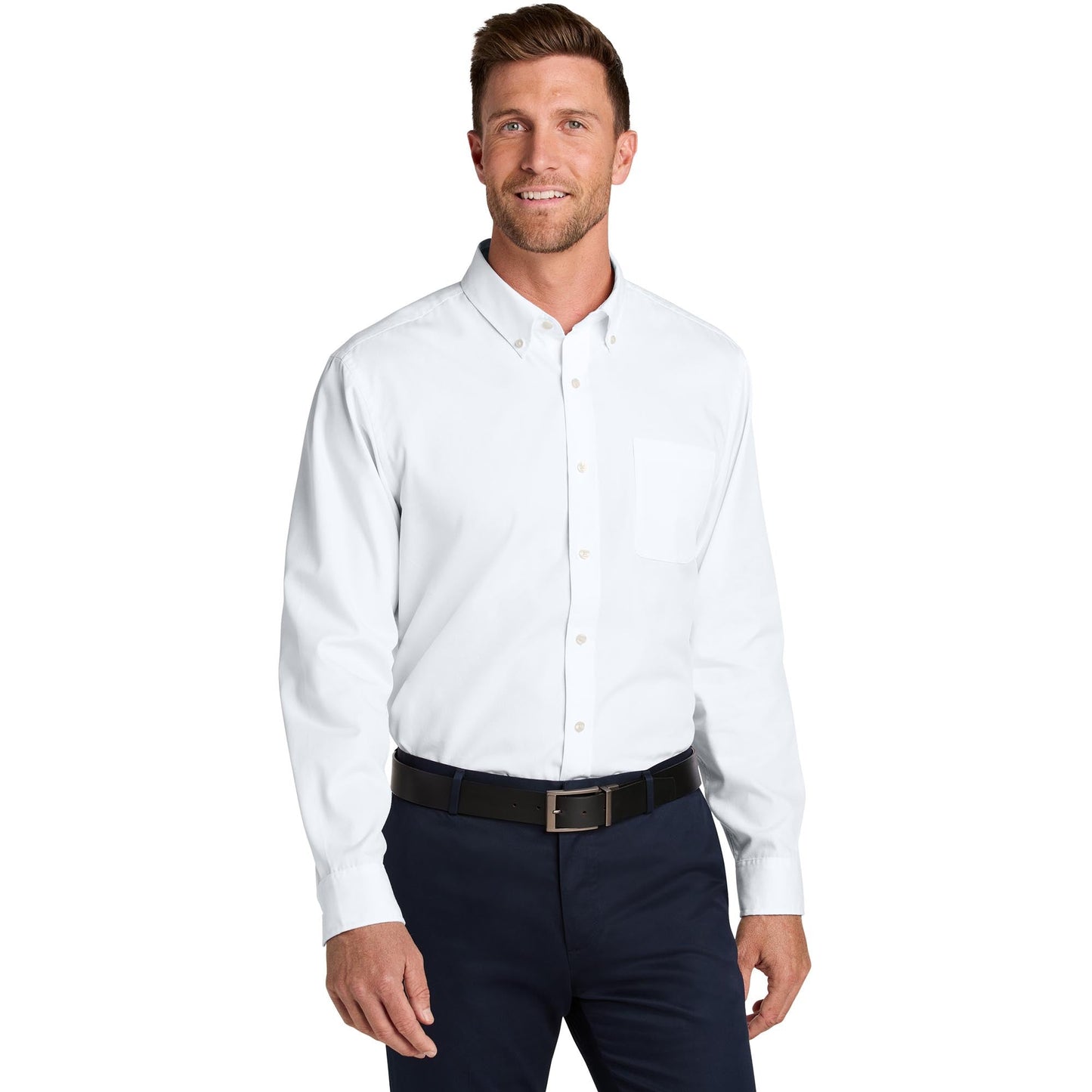 Deep Black Button Up Shirt - Port Authority - Easy Care